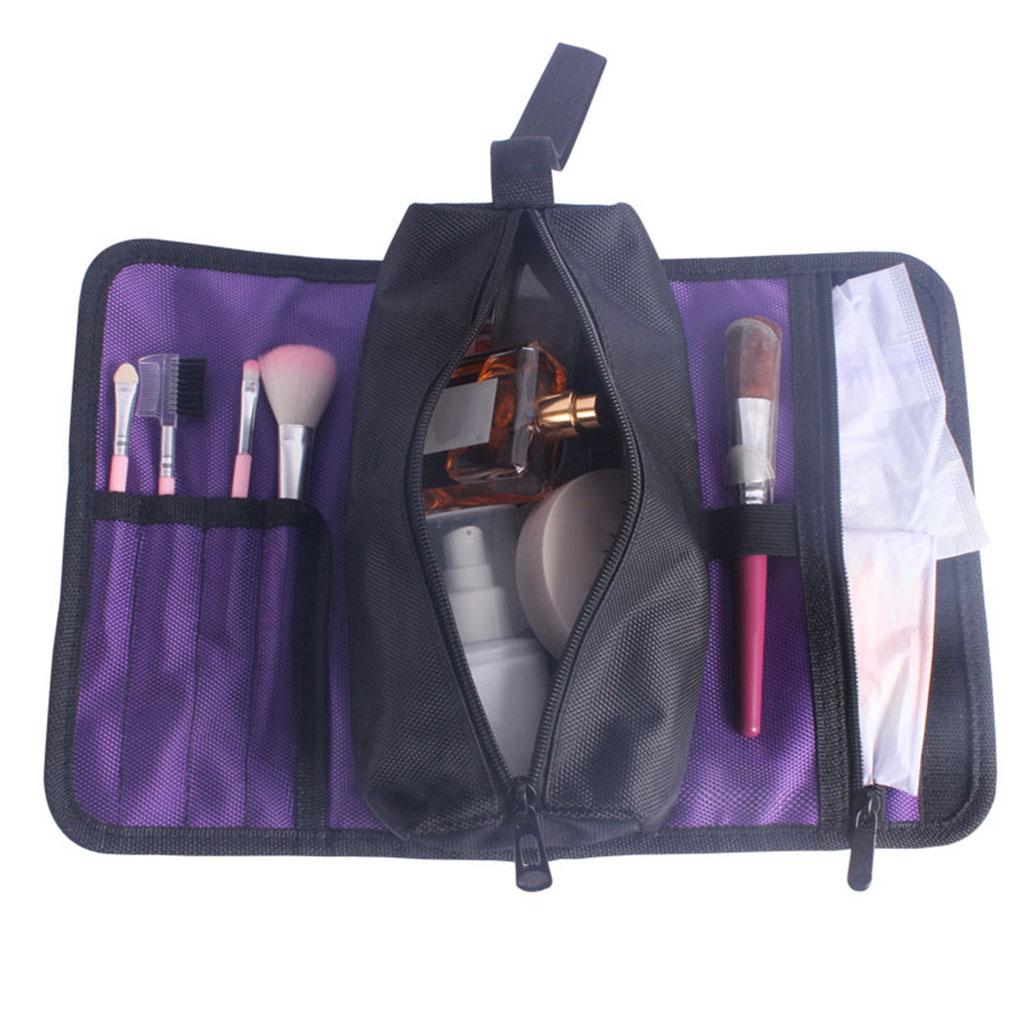 Oxford Fabric Vehicle Kit Bag Organizer Folding Roll Bags for Repair Gadget Purple