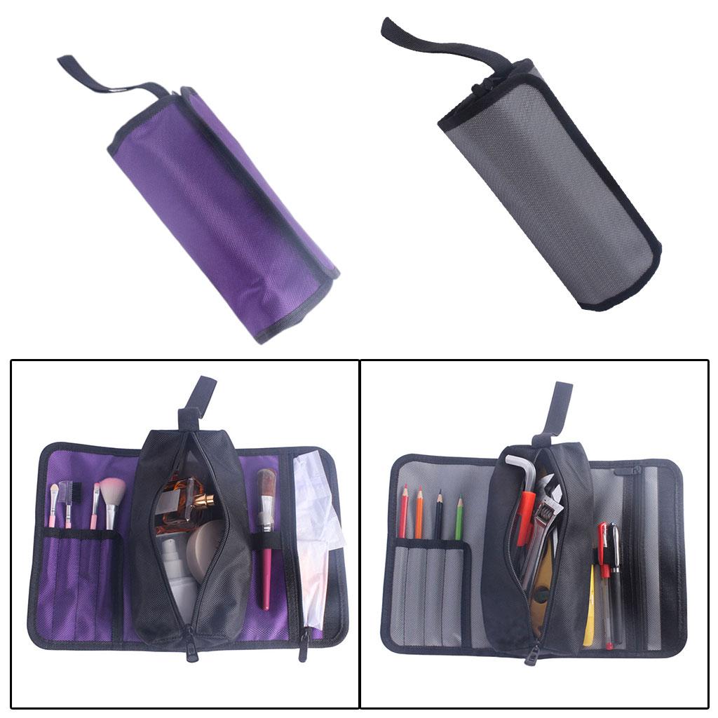 Oxford Fabric Vehicle Kit Bag Organizer Folding Roll Bags for Repair Gadget Purple