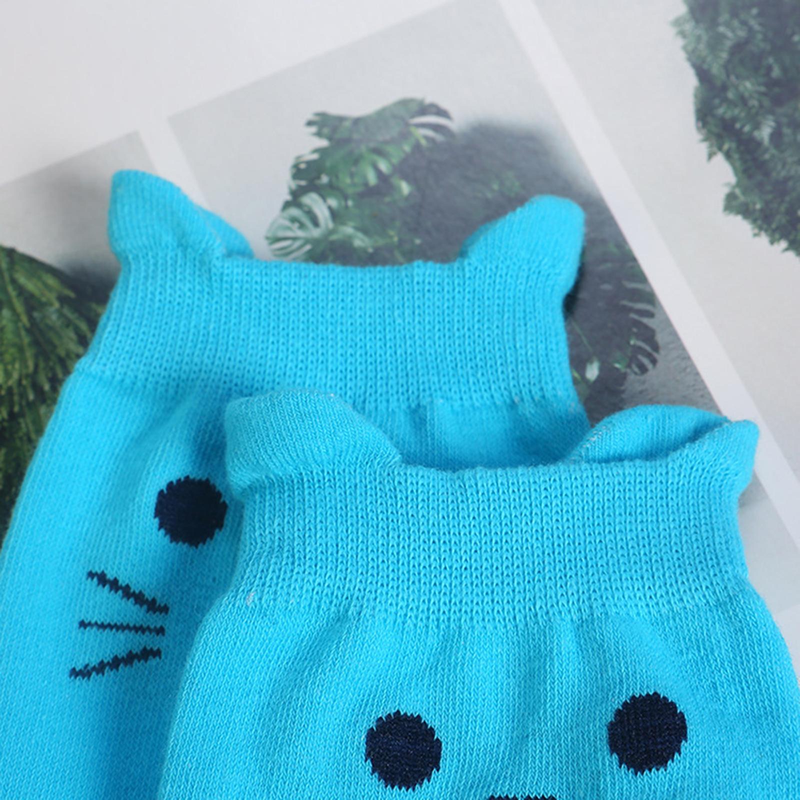 5 Pairs Ladies Womens Socks Stretch Cartoon Animal Funny Colorful Cute
