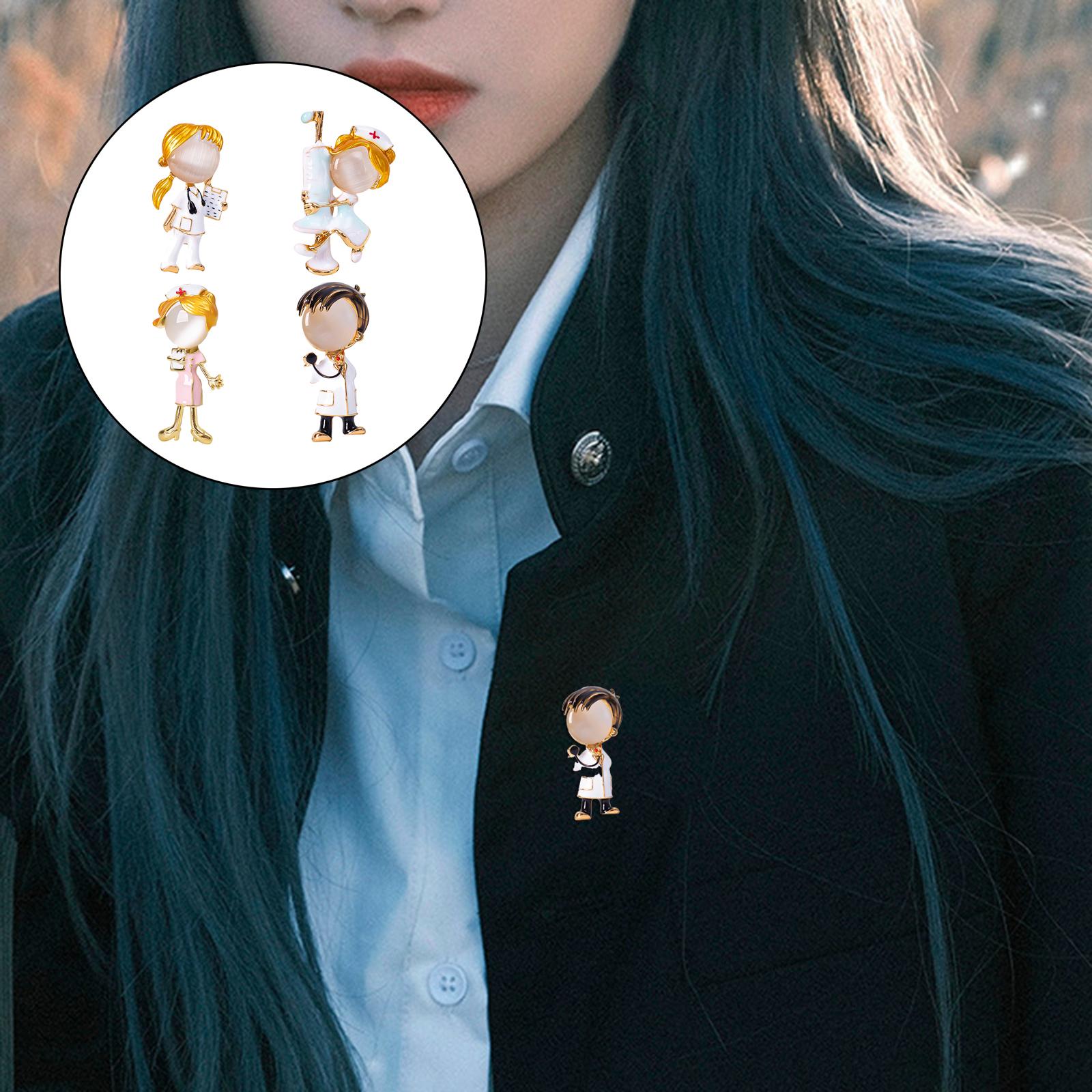 Brooch Pin Brooches Badge Alloy Corsage New Year Hat Bag Doctor