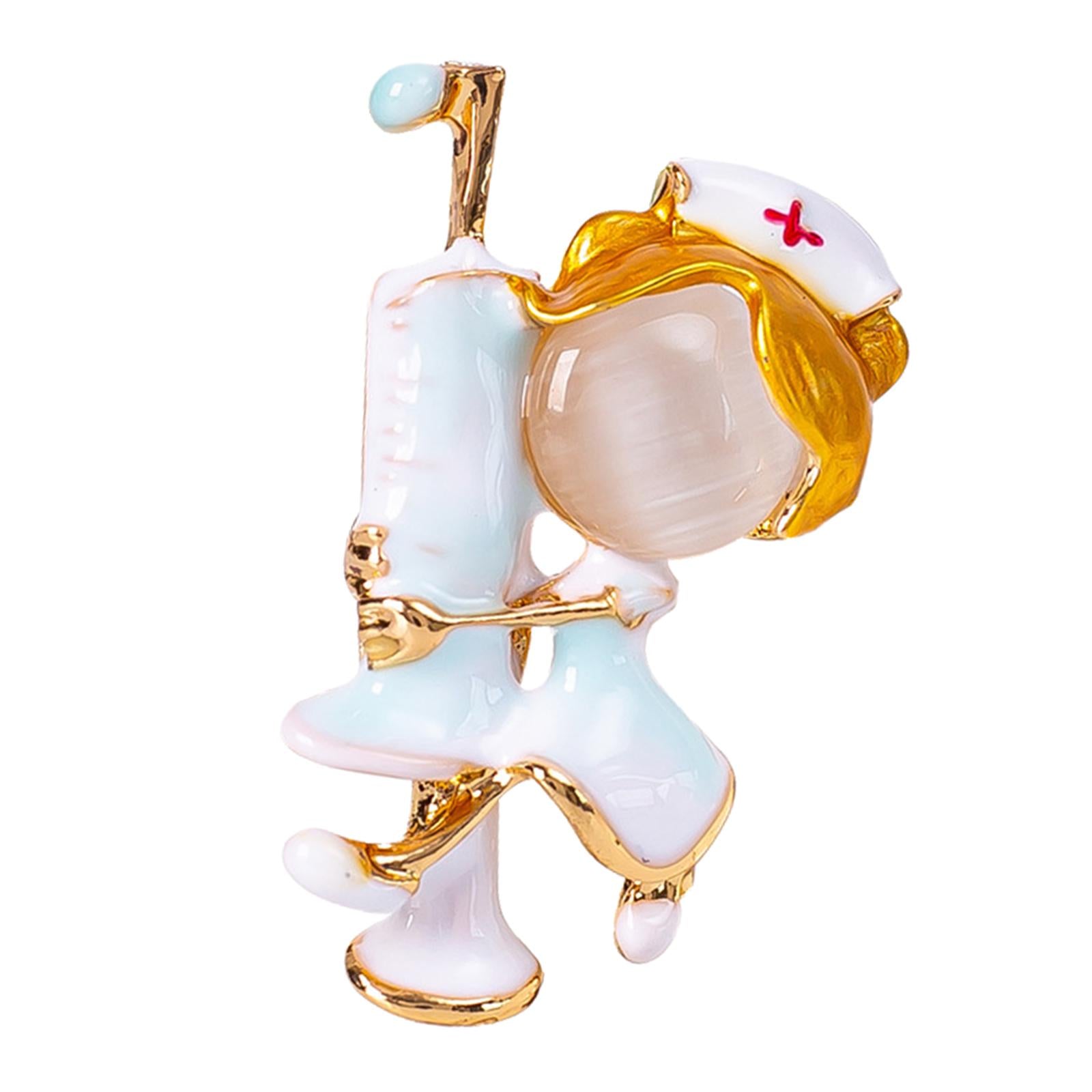 Brooch Pin Brooches Badge Alloy Corsage New Year Hat Bag Needle Tubing Nurse