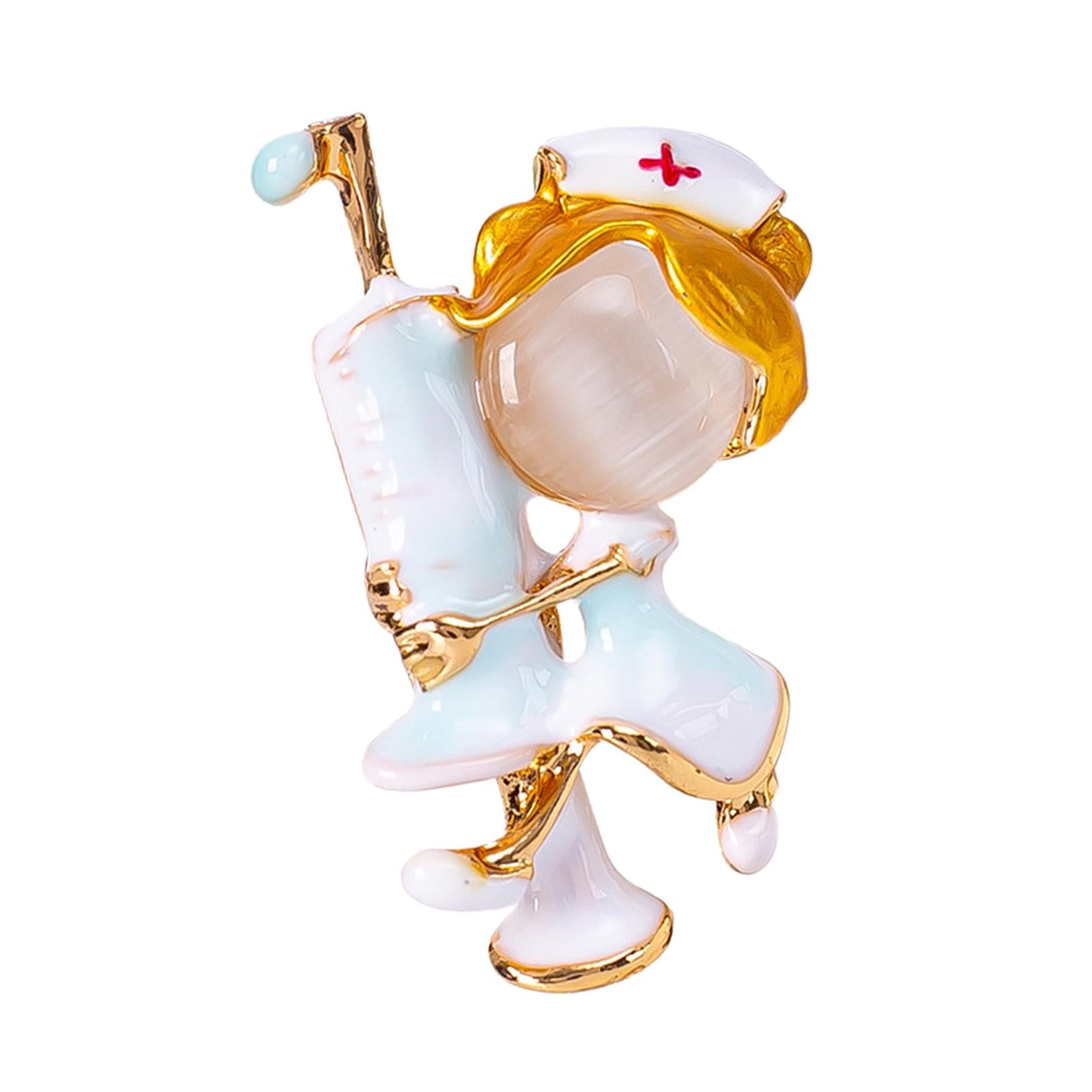 Brooch Pin Brooches Badge Alloy Corsage New Year Hat Bag Needle Tubing Nurse