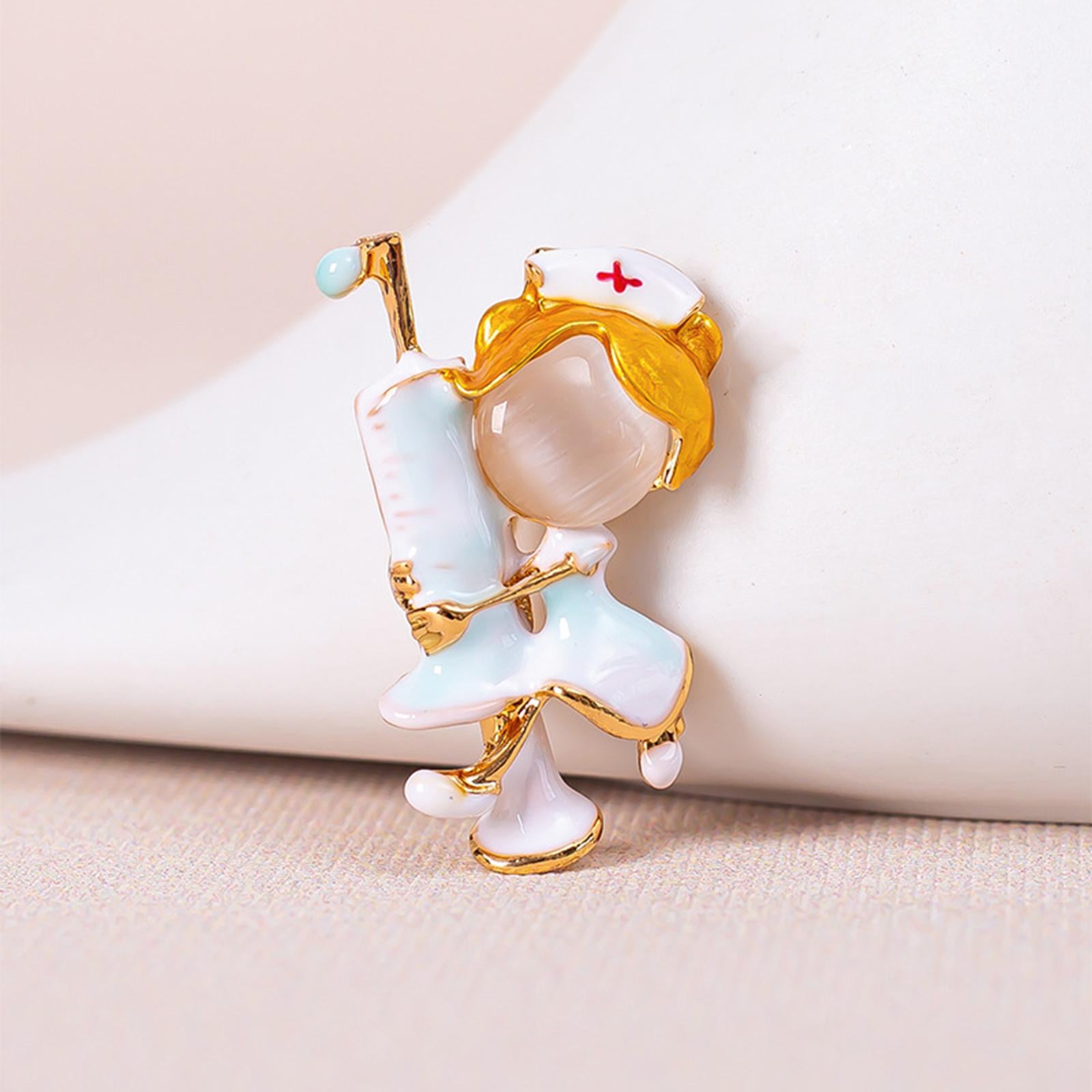 Brooch Pin Brooches Badge Alloy Corsage New Year Hat Bag Needle Tubing Nurse