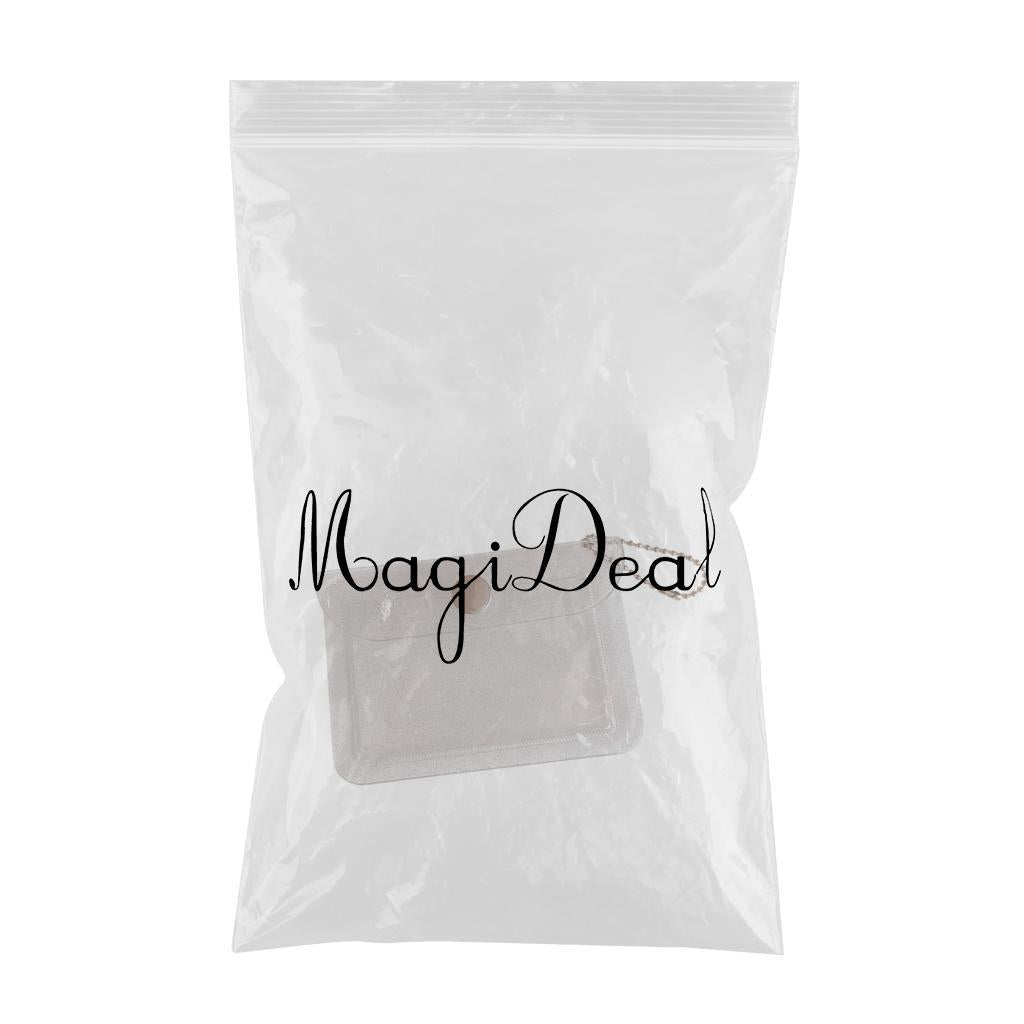 Transparent Card Holder Bag PVC Clear Wallet Protective Sleeve Glitter cake