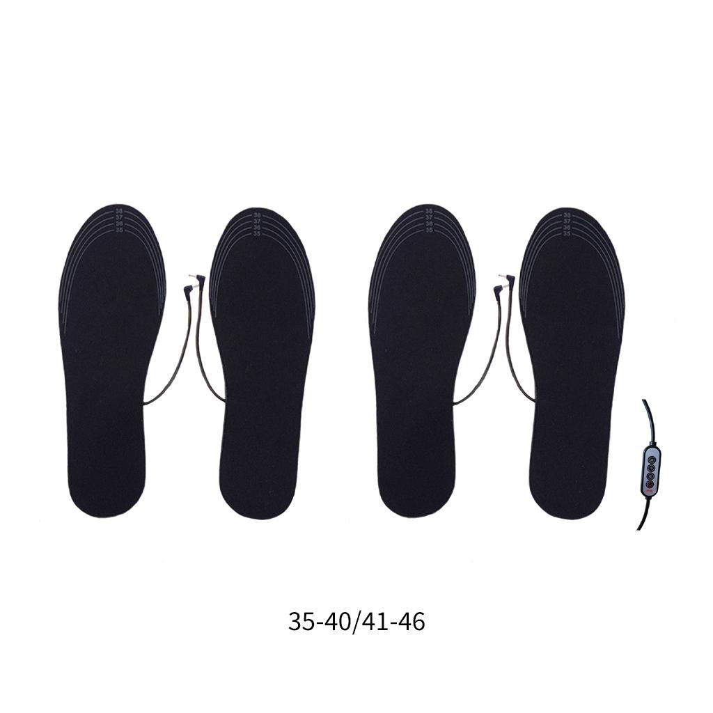 Heated Shoe Insoles Warm Socks Feet Heater USB Foot Winter Warm Outdoor Pads 255mm USB
