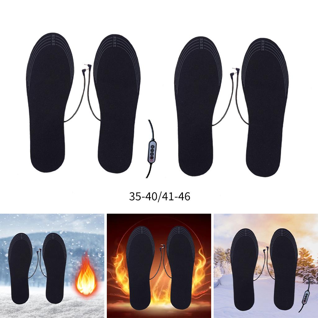 Heated Shoe Insoles Warm Socks Feet Heater USB Foot Winter Warm Outdoor Pads 255mm USB