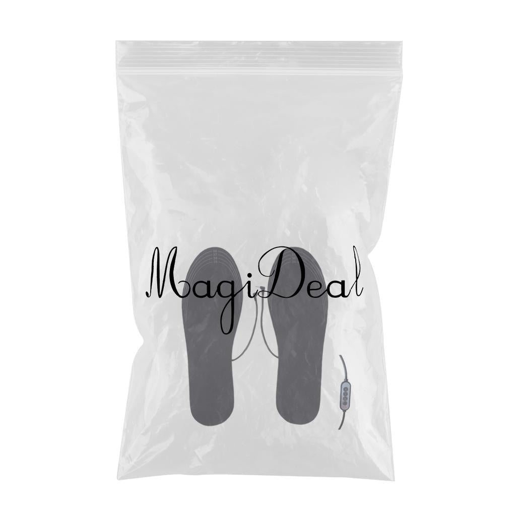 Heated Shoe Insoles Warm Socks Feet Heater USB Foot Winter Warm Outdoor Pads 255mmUSB Thermostats