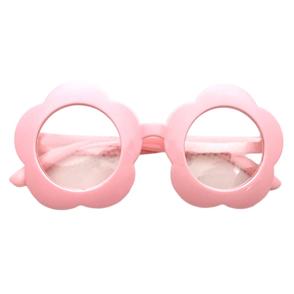 Flower Shape Special Effect Sunglasses Light Diffraction Glasses pink