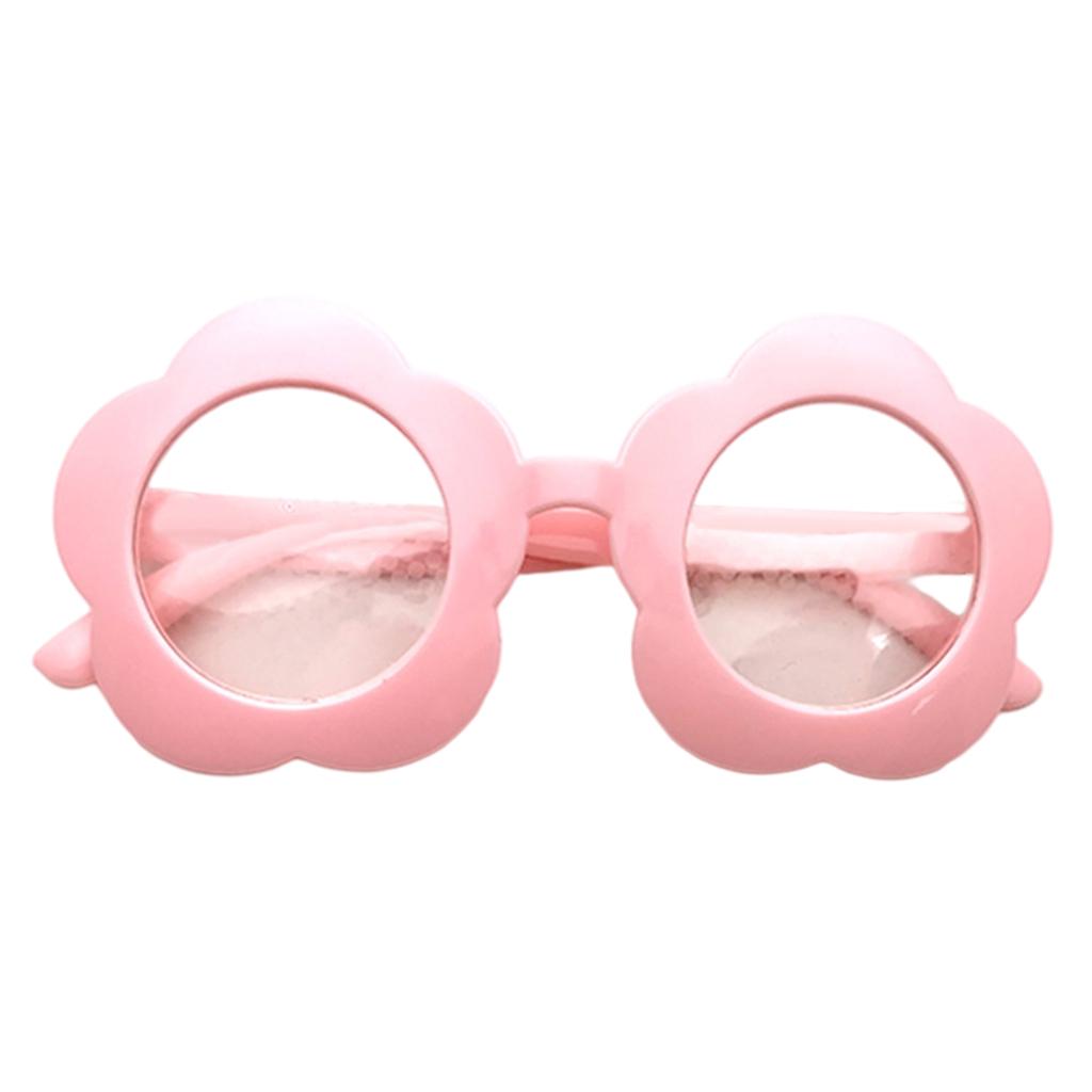 Flower Shape Special Effect Sunglasses Light Diffraction Glasses pink