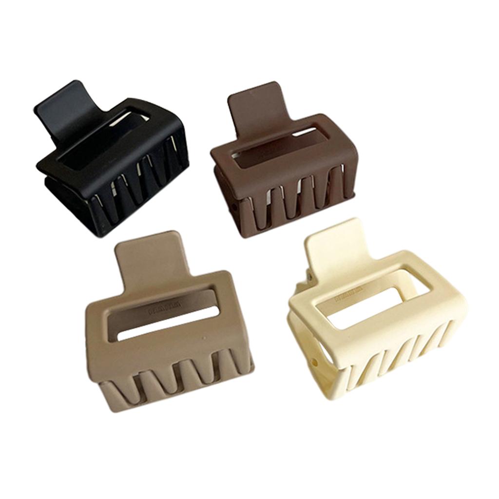 4x Sweet Hair Claw Fashion Pin Strong Hold Styling for Winter small square