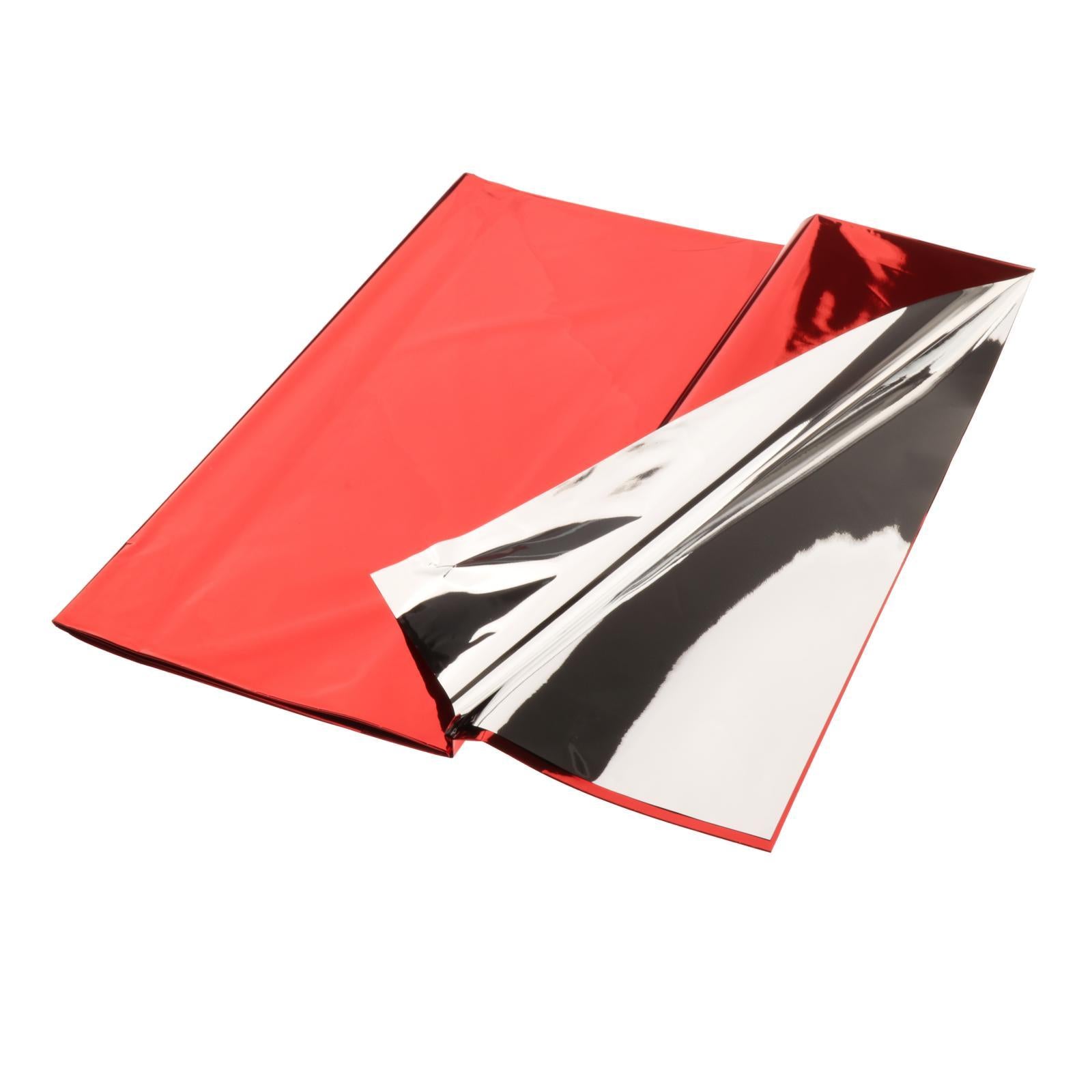 Foil Plastic Tablecover Party Tablecloth Rectangle 7 Colours Red