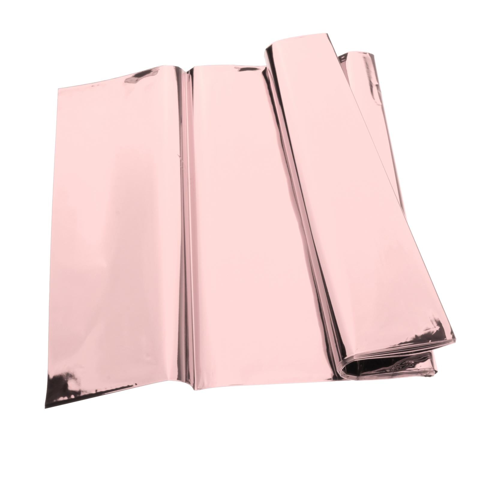 Foil Plastic Tablecover Party Tablecloth Rectangle 7 Colours Rose gold