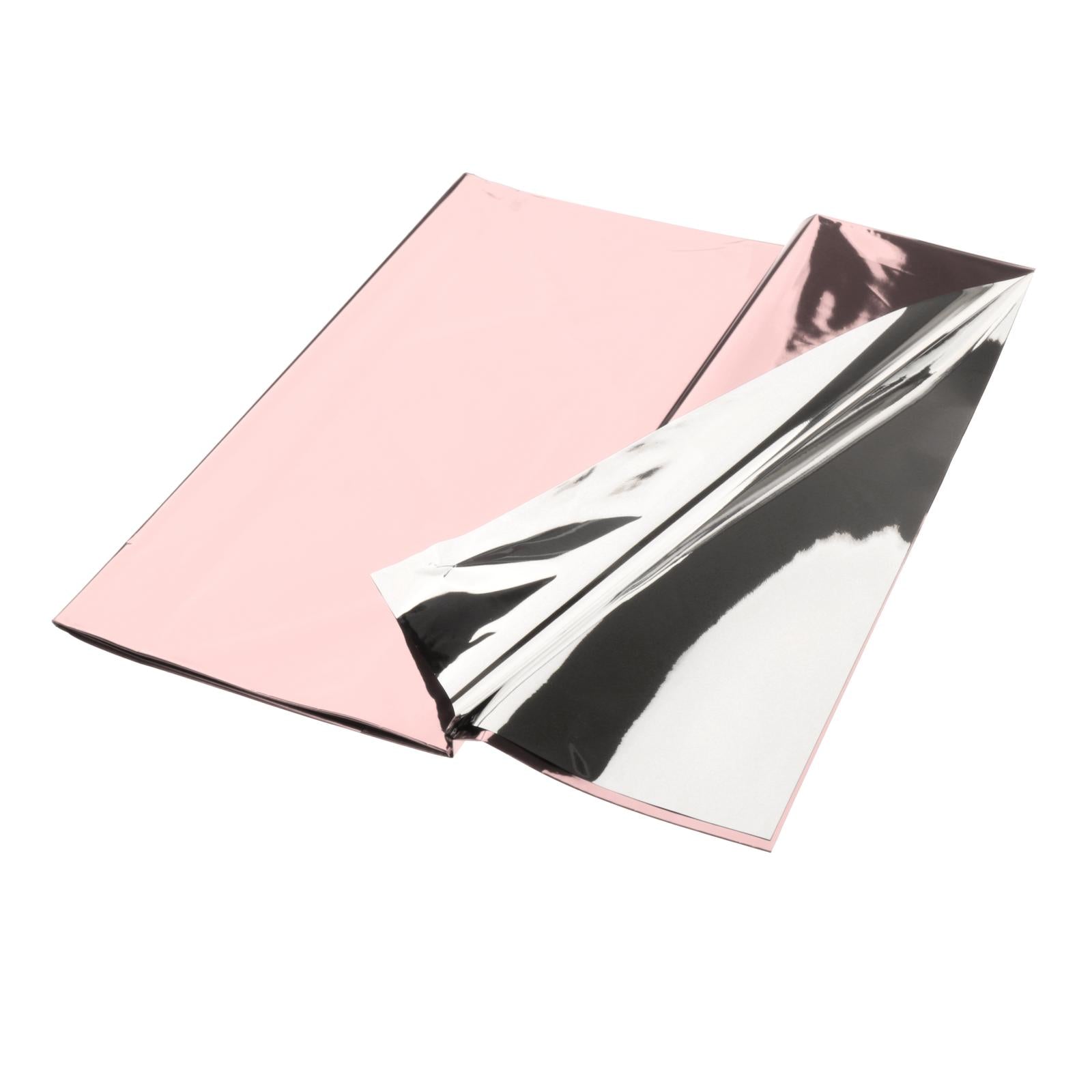 Foil Plastic Tablecover Party Tablecloth Rectangle 7 Colours Rose gold