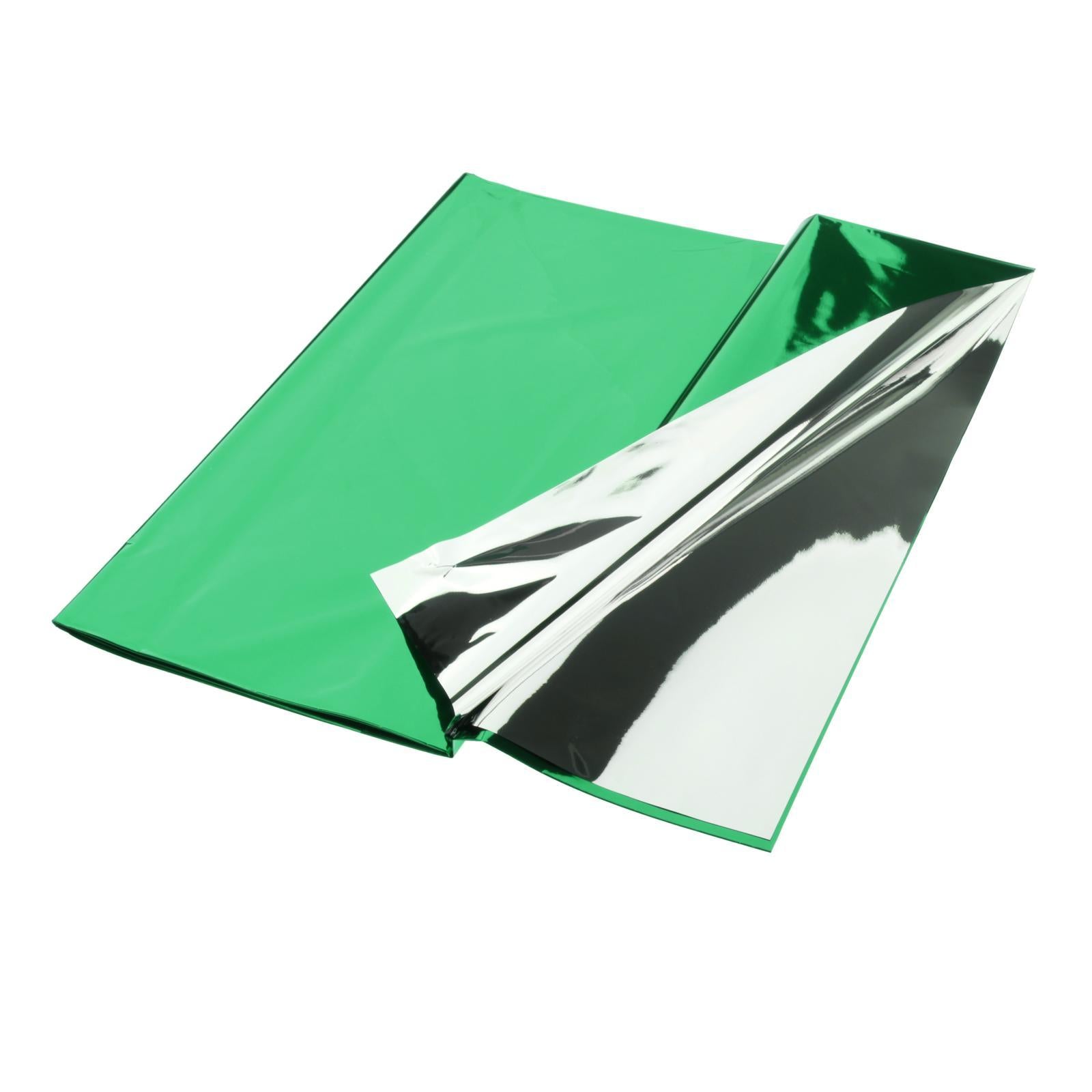 Foil Plastic Tablecover Party Tablecloth Rectangle 7 Colours Green