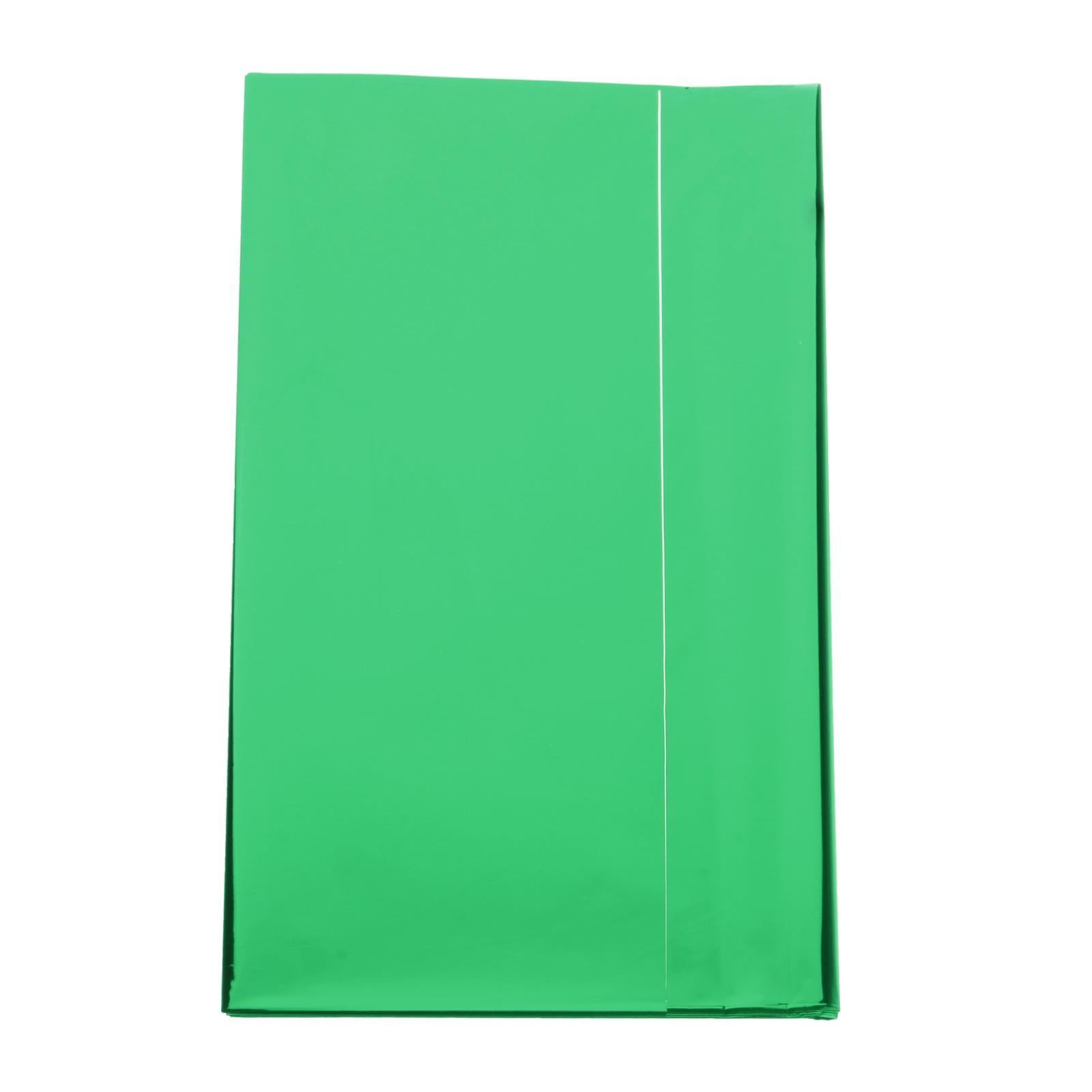 Foil Plastic Tablecover Party Tablecloth Rectangle 7 Colours Green