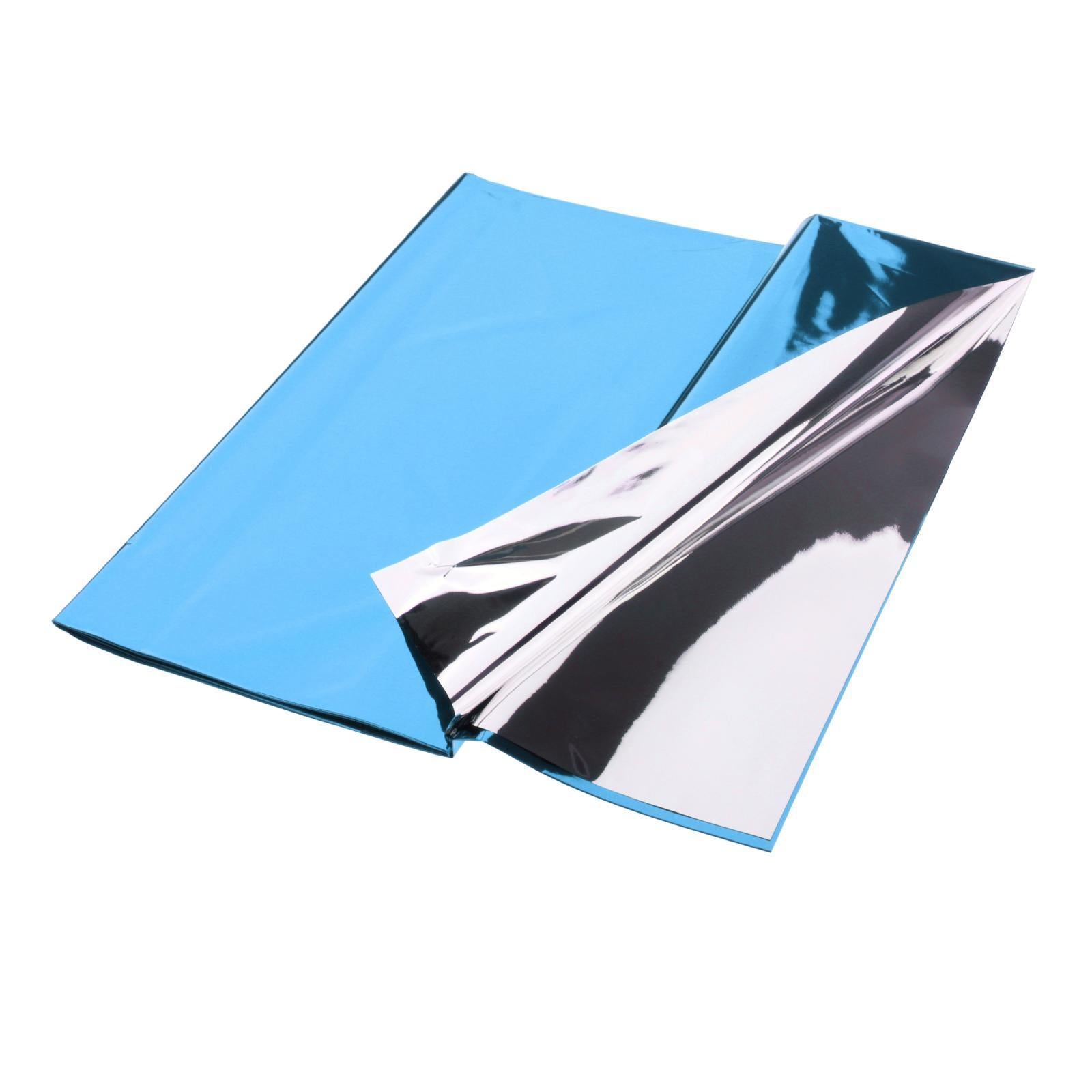 Foil Plastic Tablecover Party Tablecloth Rectangle 7 Colours Blue