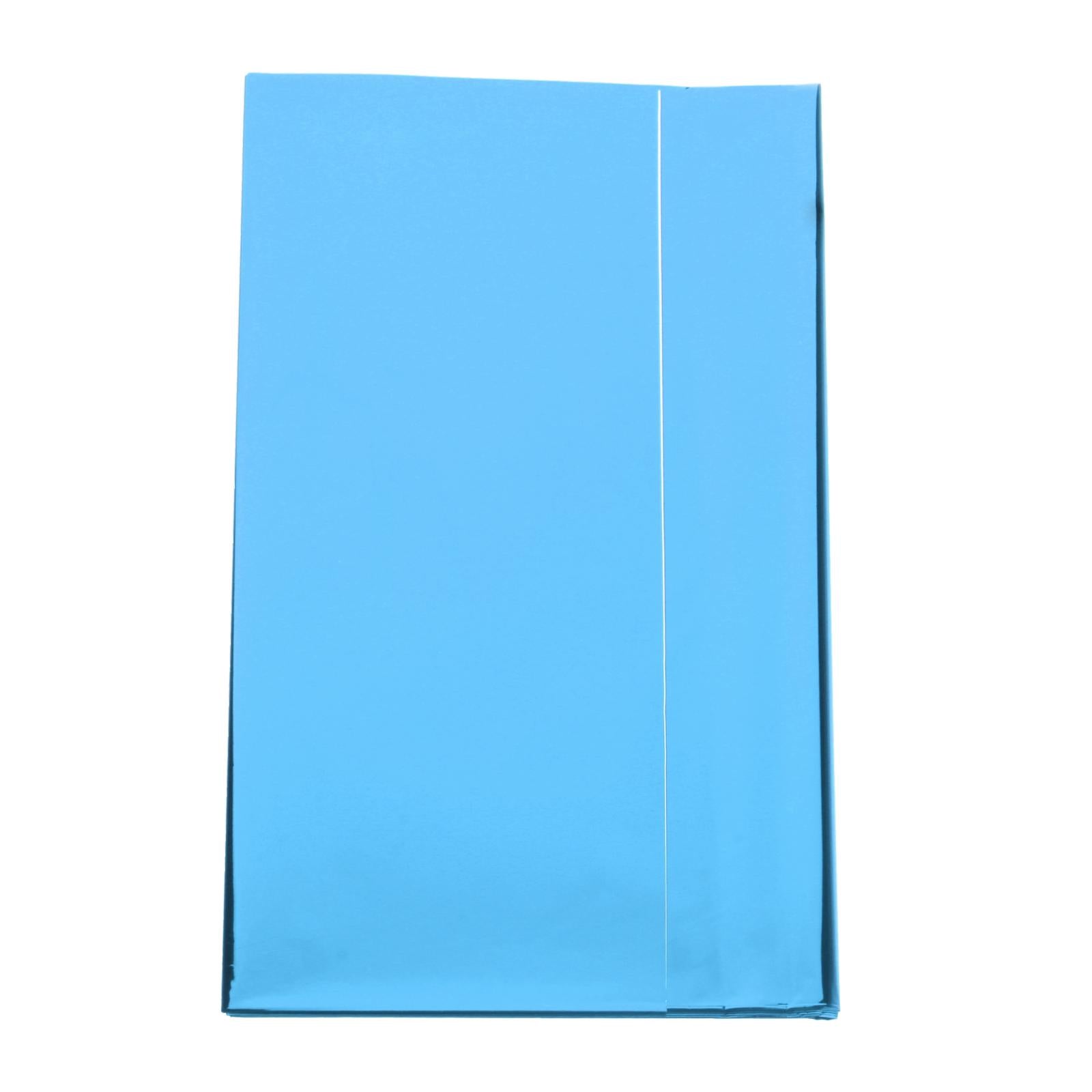 Foil Plastic Tablecover Party Tablecloth Rectangle 7 Colours Blue