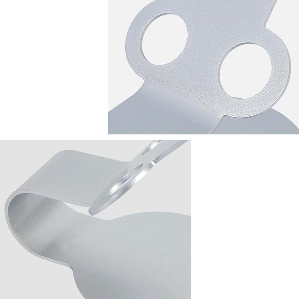 Metal Carbon Steel Hair dryer stand 12 Powerful Magnetic Silver
