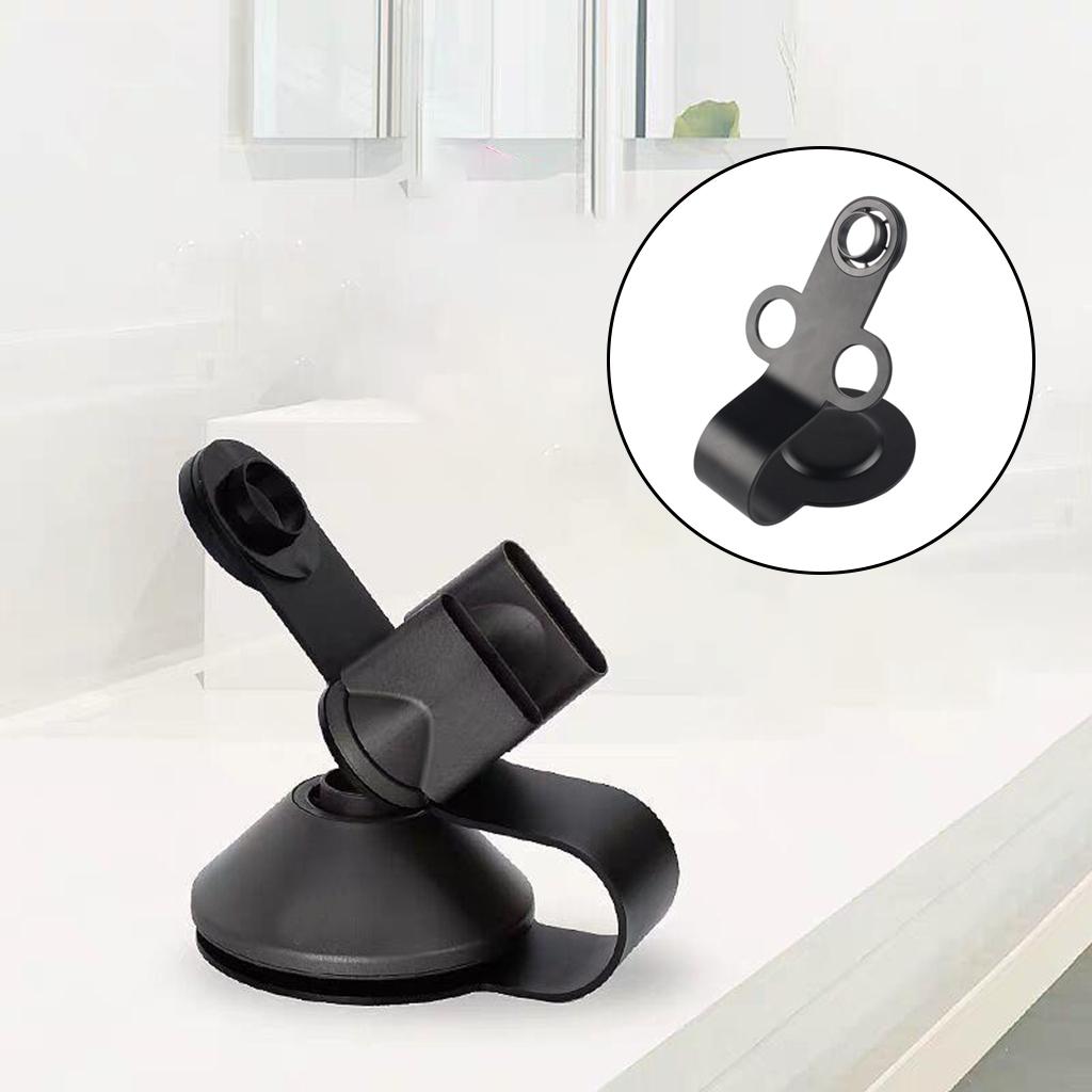 Metal Carbon Steel Hair dryer stand 12 Powerful Magnetic Black