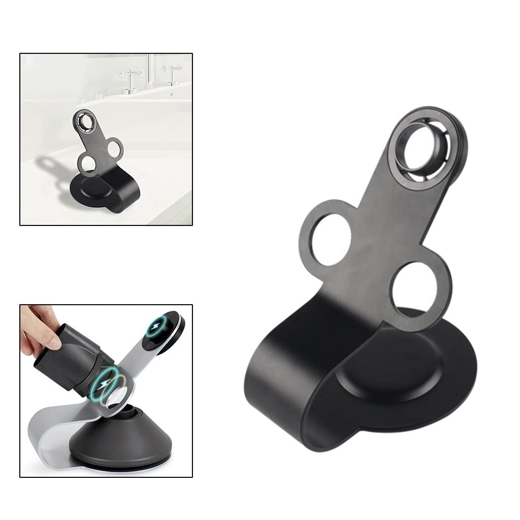 Metal Carbon Steel Hair dryer stand 12 Powerful Magnetic Black