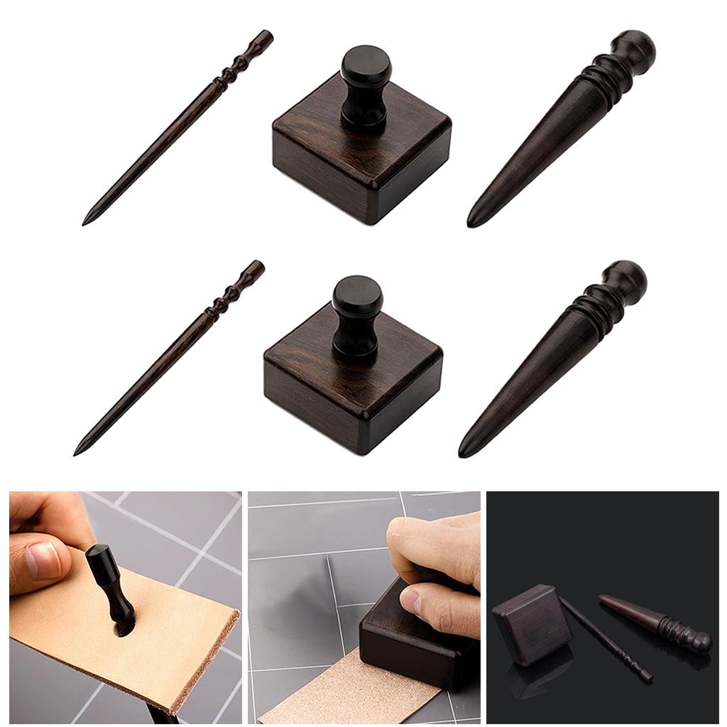 Premium Leather Slicker Burnisher Polished Stick DIY Craft Working Tools