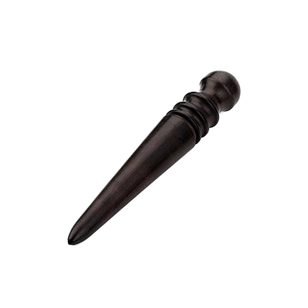 Ebony Wood Leather Slicker Burnisher Leather Craft Working Chamfering Device polishing stick
