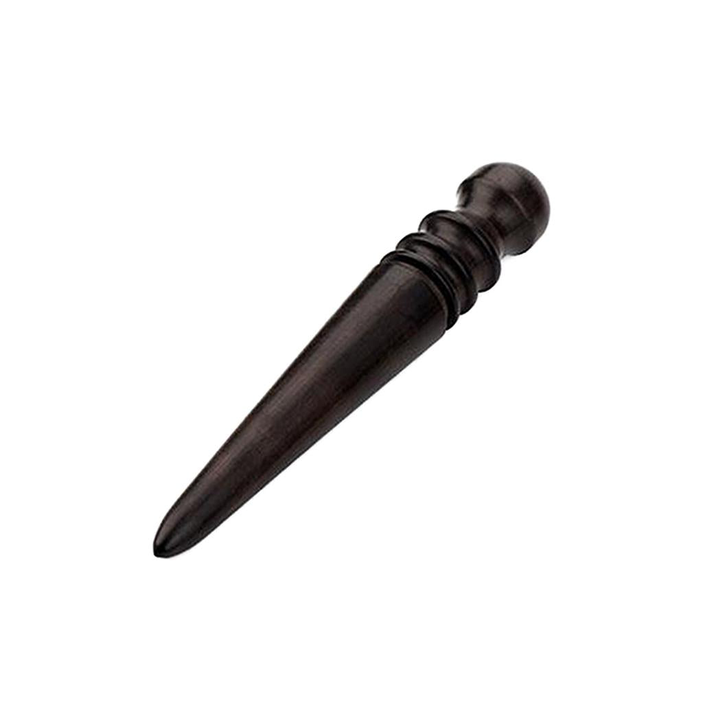 Ebony Wood Leather Slicker Burnisher Leather Craft Working Chamfering Device polishing stick