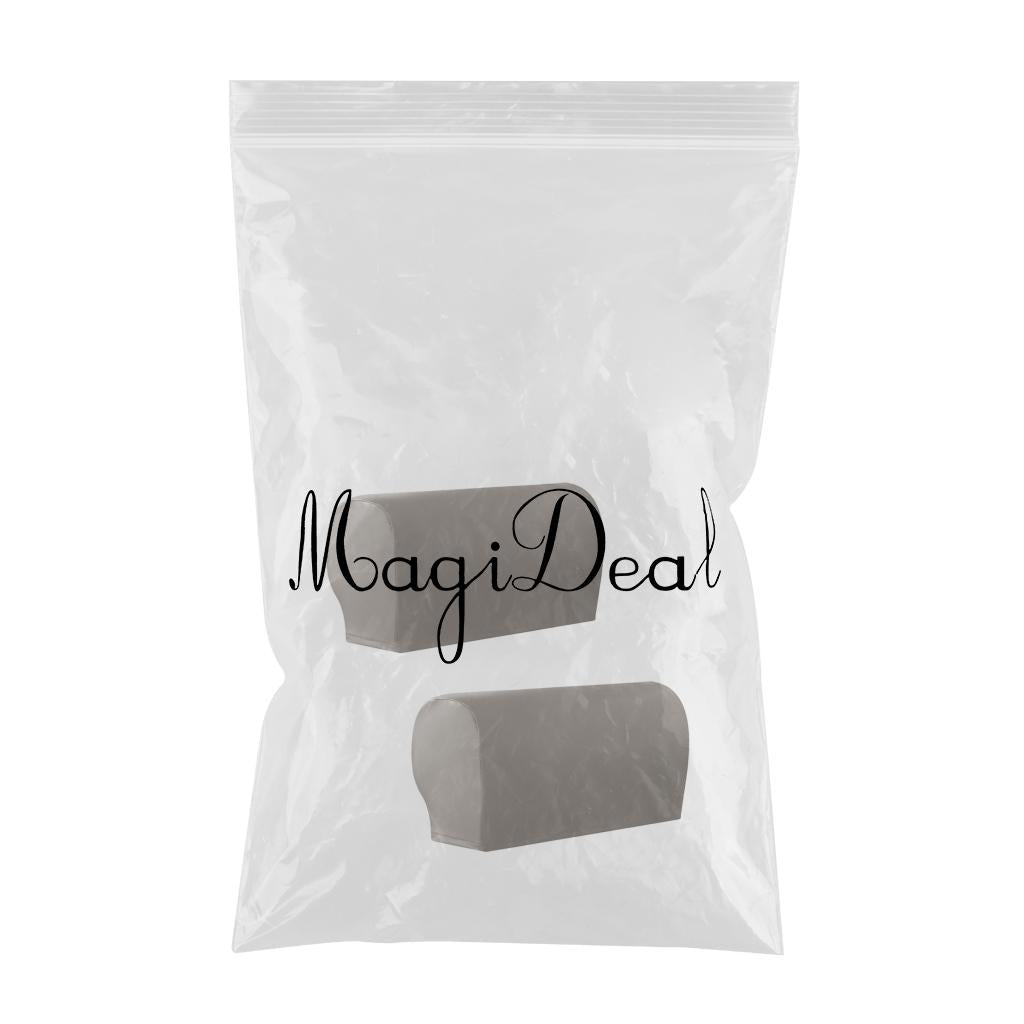 1Pairs Stretch Sofa Armchair Armrest Covers Furniture Protector Gray