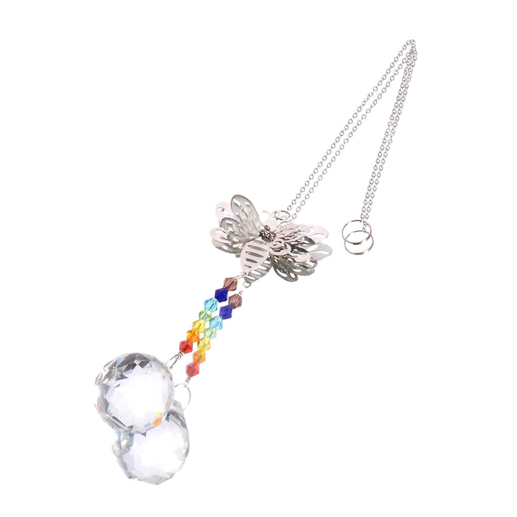 Crystals Rainbow Suncatcher Outdoor Indoor Hanging Ornament Prism Style C