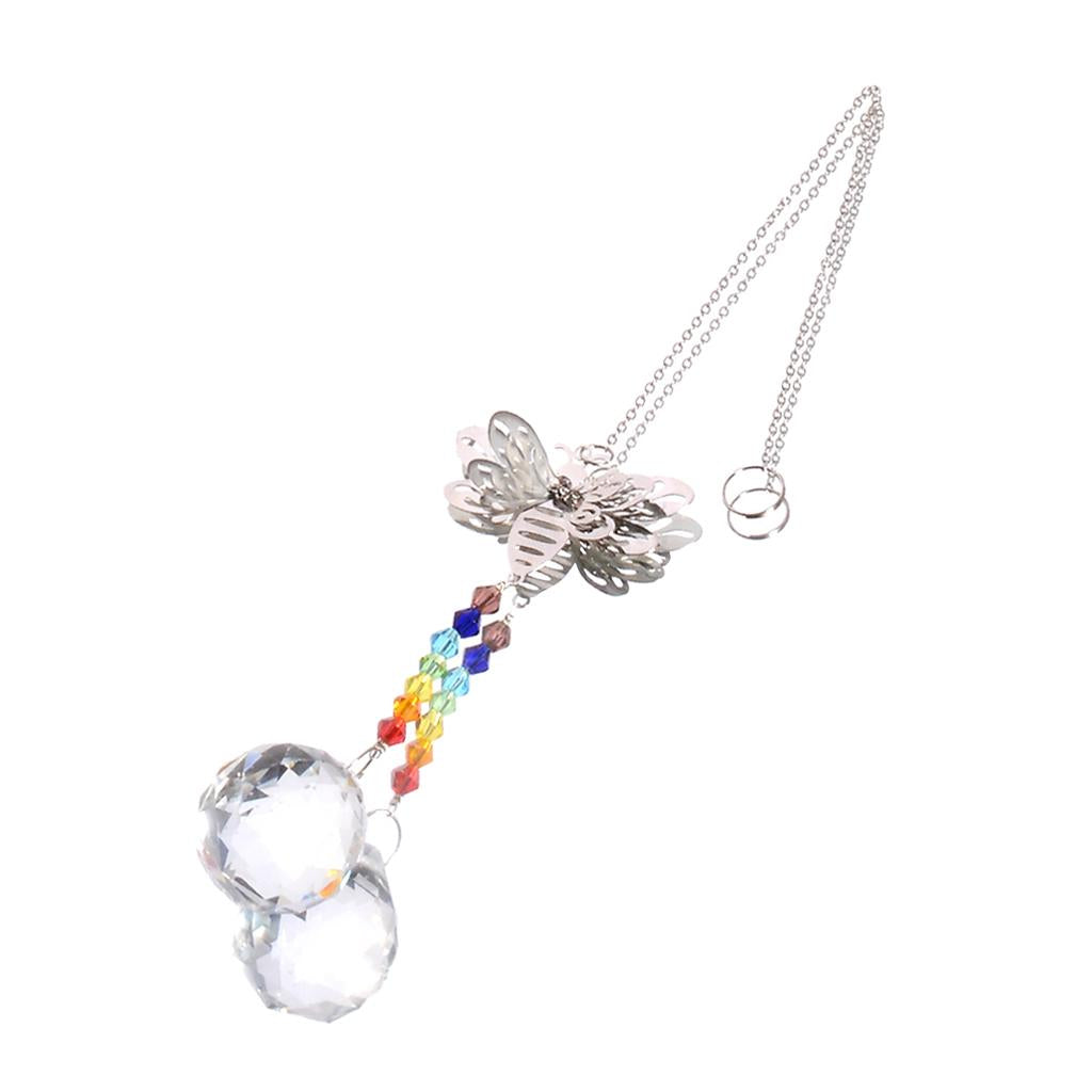 Crystals Rainbow Suncatcher Outdoor Indoor Hanging Ornament Prism Style C
