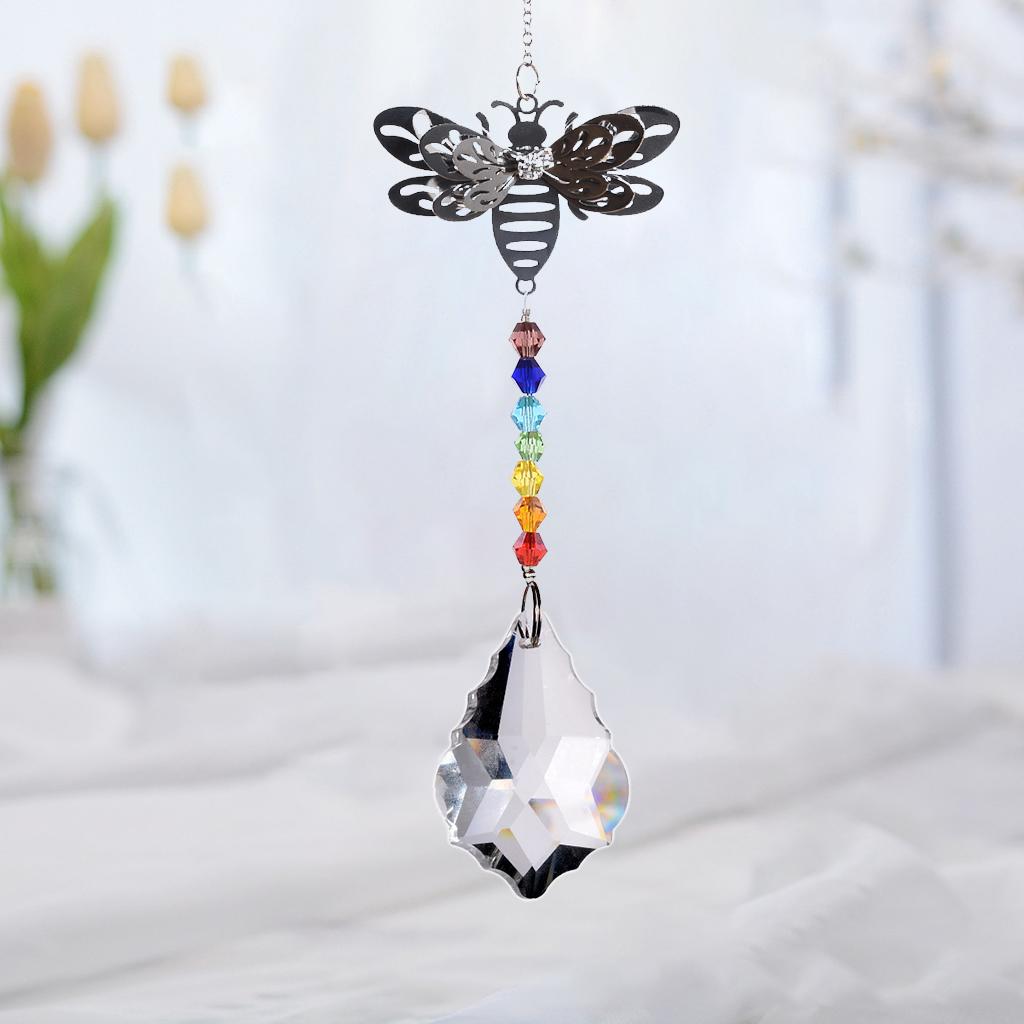 Crystals Rainbow Suncatcher Outdoor Indoor Hanging Ornament Prism Style D