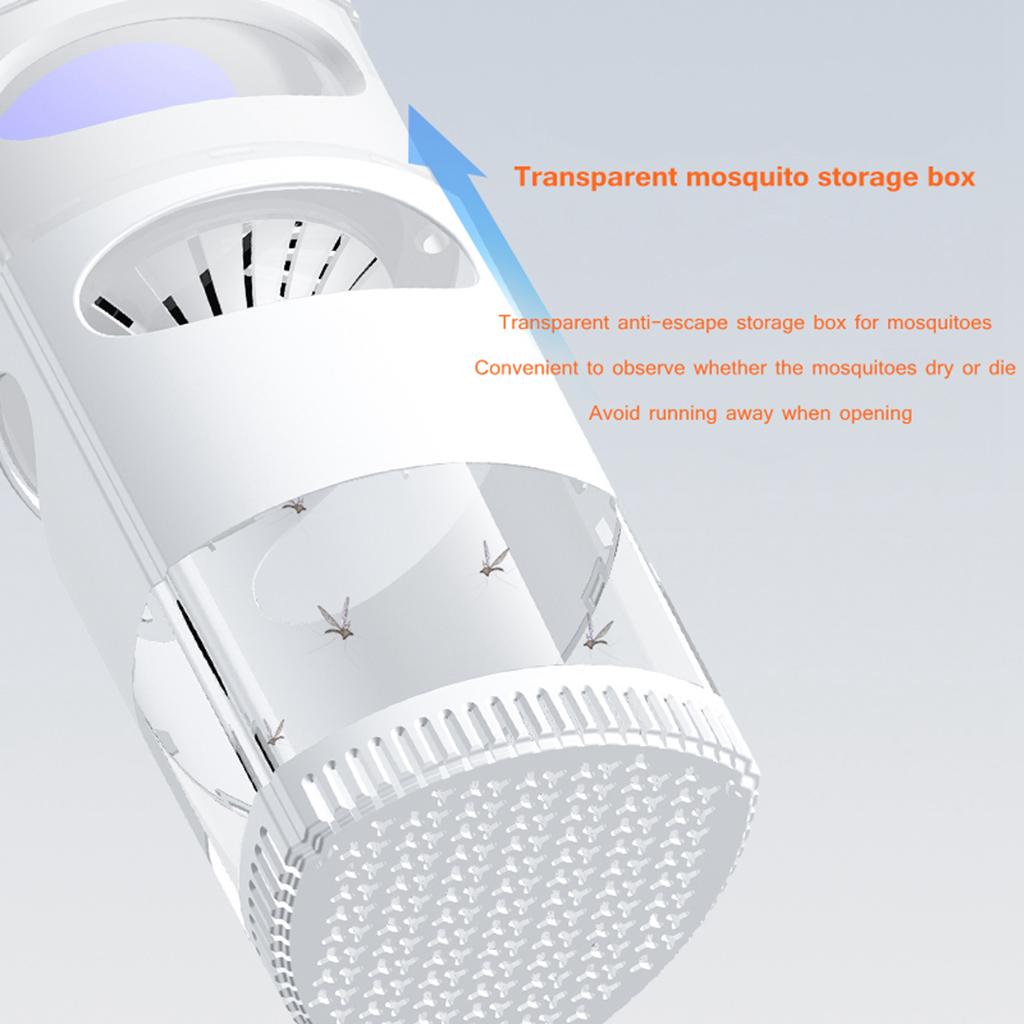 Indoor Insect Flying Bugs Trap Fruit Fly Gnat Mosquito Killer with UV Light White
