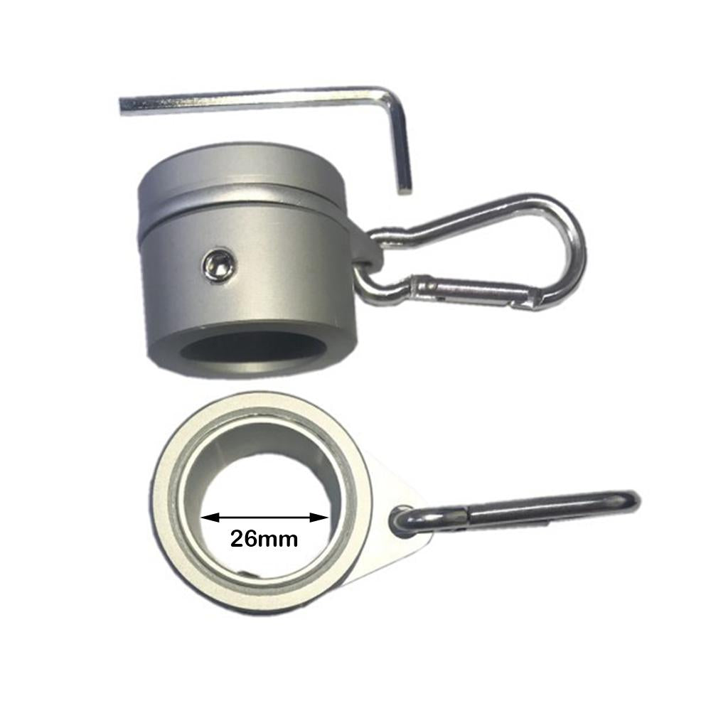 Aluminum Alloy Flagpole Rotating Rings Clip Anti Wrap Grommet Mounting