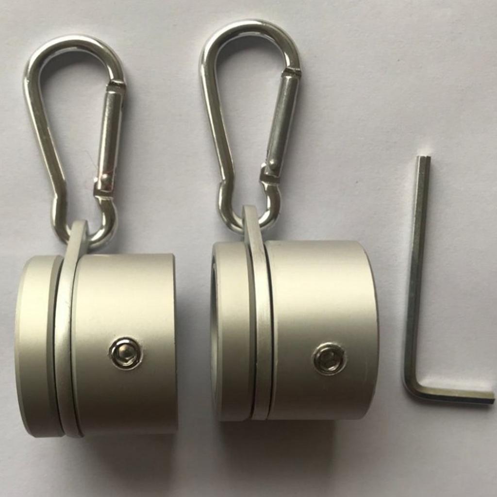 Aluminum Alloy Flagpole Rotating Rings Clip Anti Wrap Grommet Mounting