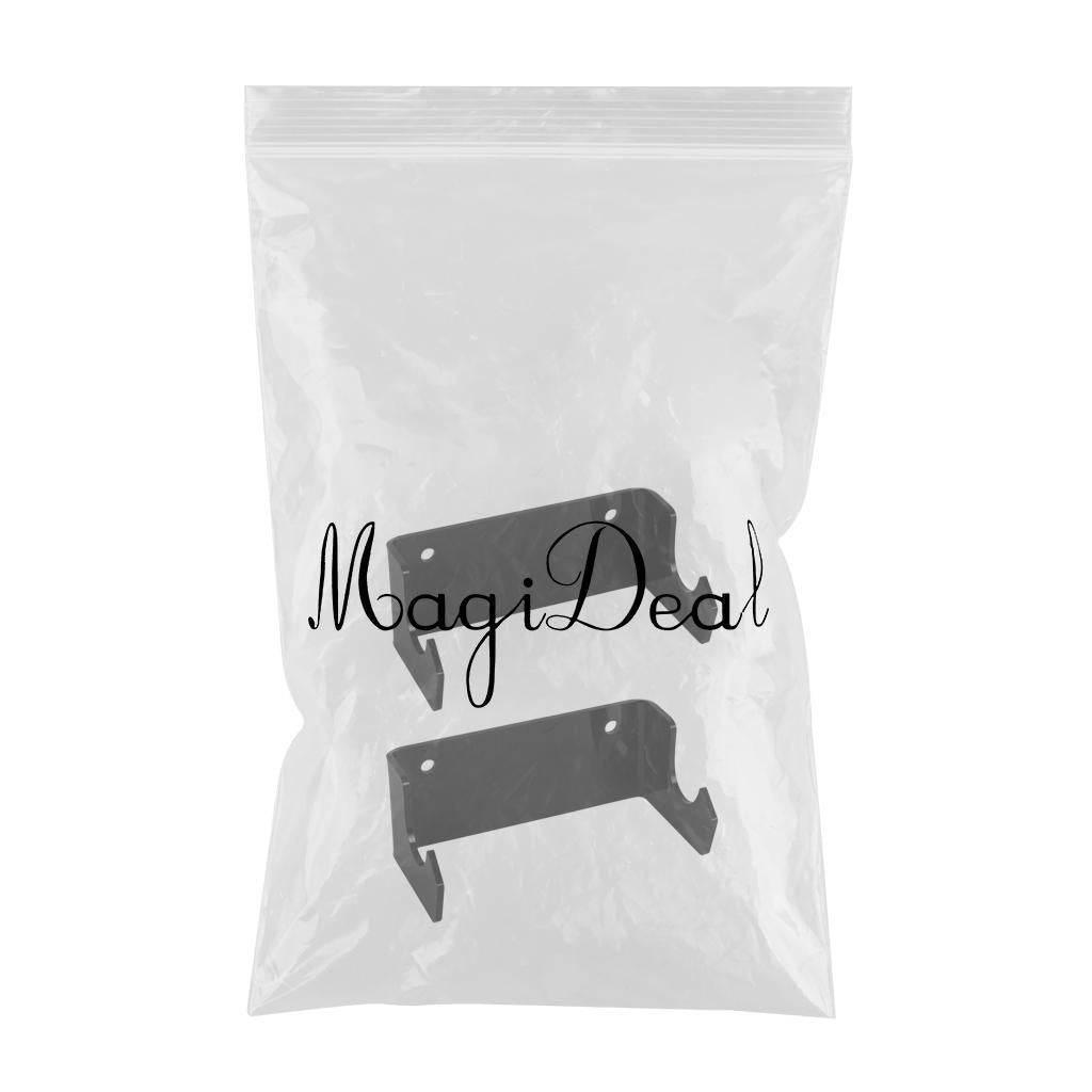 2x Skateboard Display Rack Longboard Hanger with Mounting Screws Black