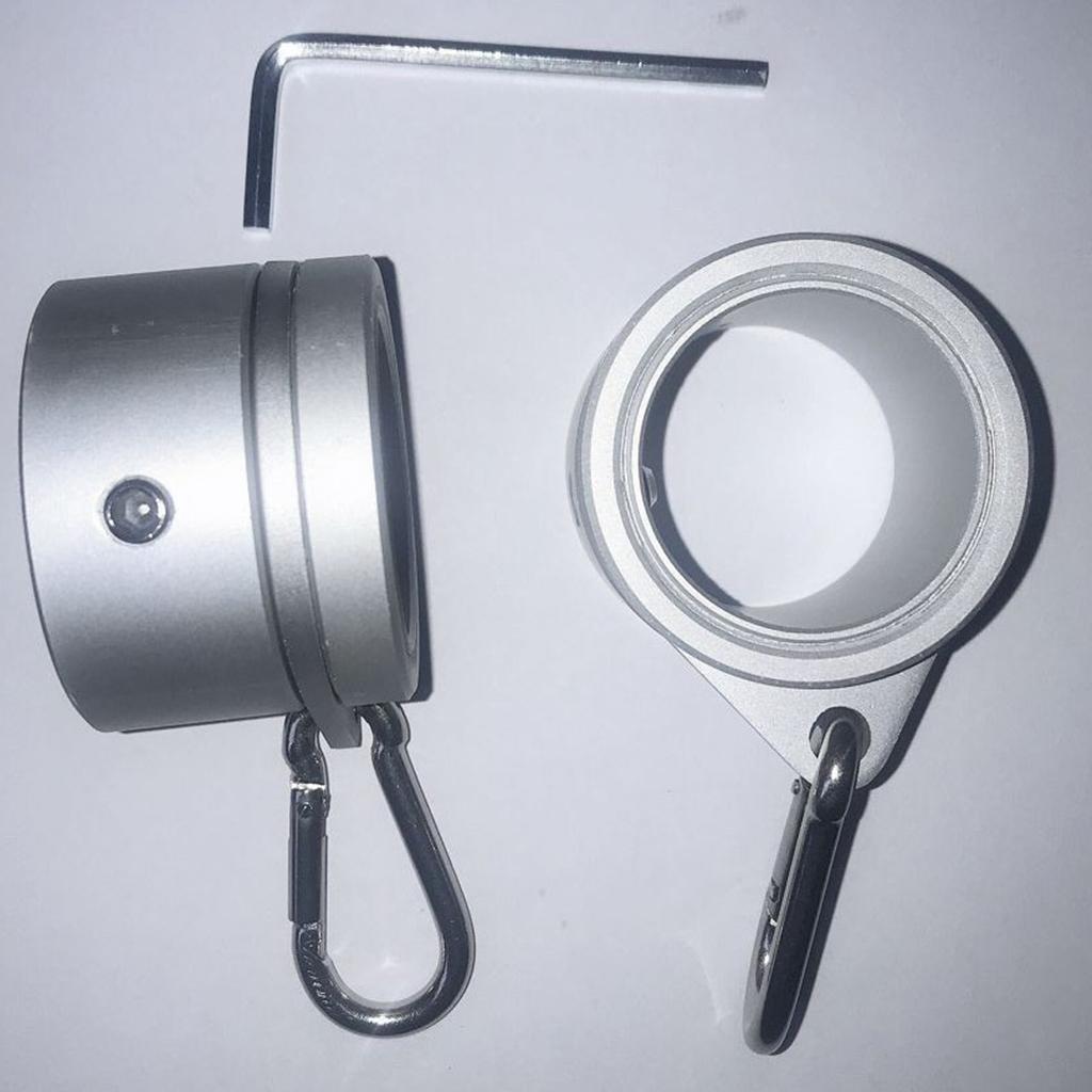 Tangle Free Flag Pole Mounting Ring Clip Rotating Flapole Rings 2 Pcs