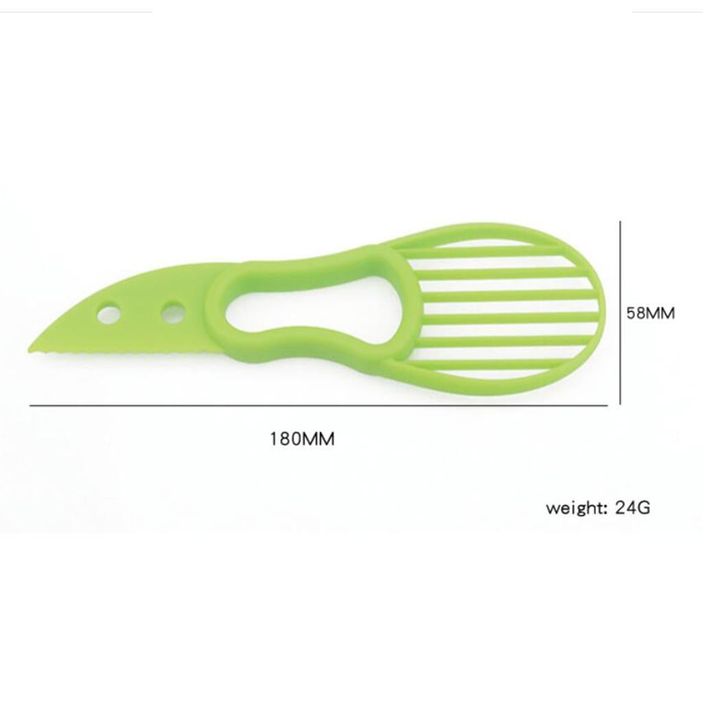 Avocado Slicer 3 in 1 Avocado Cutter Multi Tool Peeler Pitter and Slicer Green