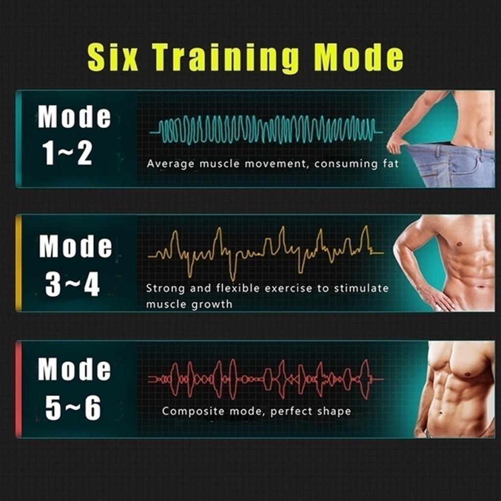 Ab Muscle Trainer Hip Buttock Abdominal Stimulator Toning Fitness 25pcs