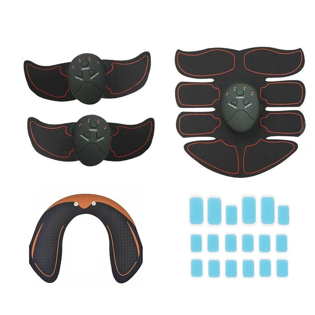 Ab Muscle Trainer Hip Buttock Abdominal Stimulator Toning Fitness 32pcs