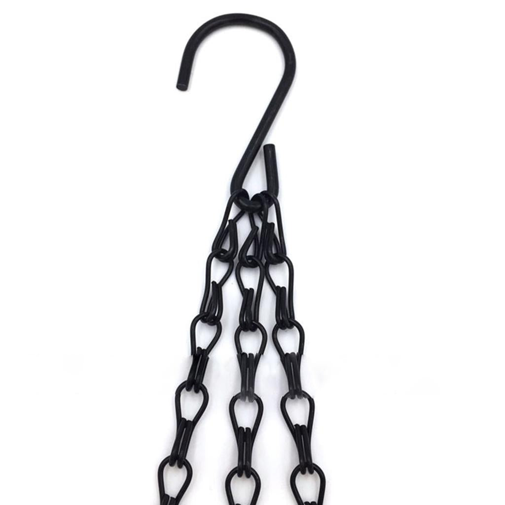 Garden Basket Iron Hanging Chain Flower Pot Basket Chain Hanger 40cm Style 1
