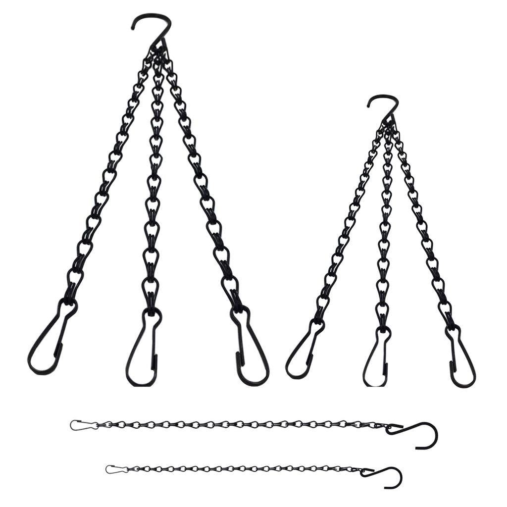 Garden Basket Iron Hanging Chain Flower Pot Basket Chain Hanger 40cm Style 1