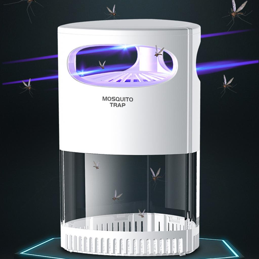 LED Electric Mosquito Trap USB Power Supply Fly Trap Child Safe Noiseless style 2 white