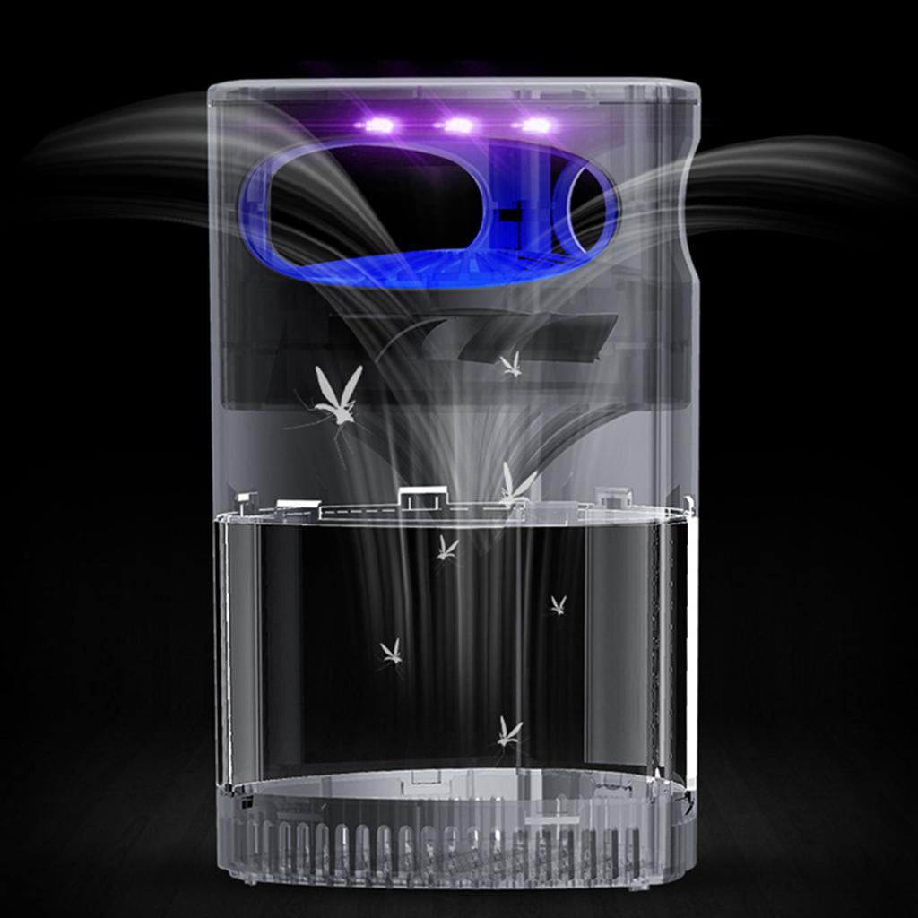 LED Electric Mosquito Trap USB Power Supply Fly Trap Child Safe Noiseless style 2 white