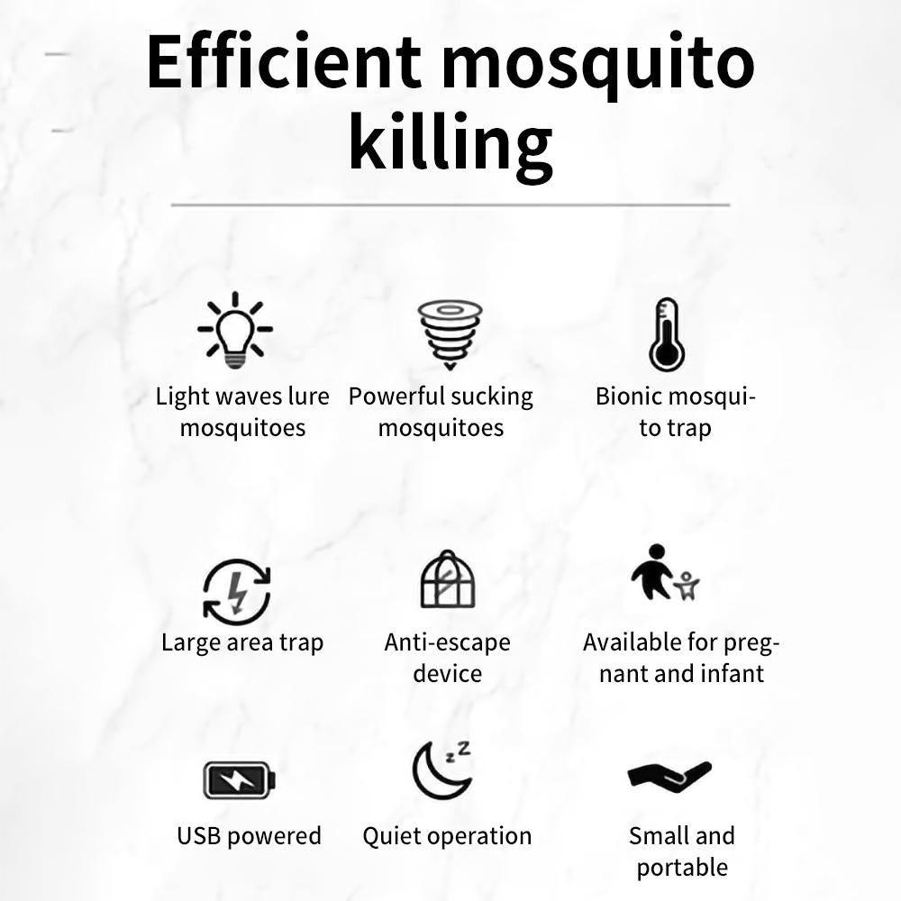 Indoor Mosquito Trap Gnat Trap Mosquito Eradicator Bug Zapper black
