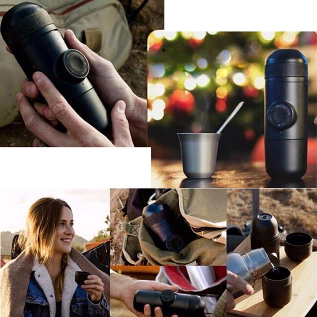 Portable Espresso Maker Mini Travel Coffee Machine, Perfect for Camping