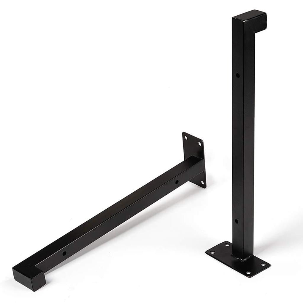 2pcs Wall Mounted Floating Shelf Brackets Home Bar Decor Square 30cm