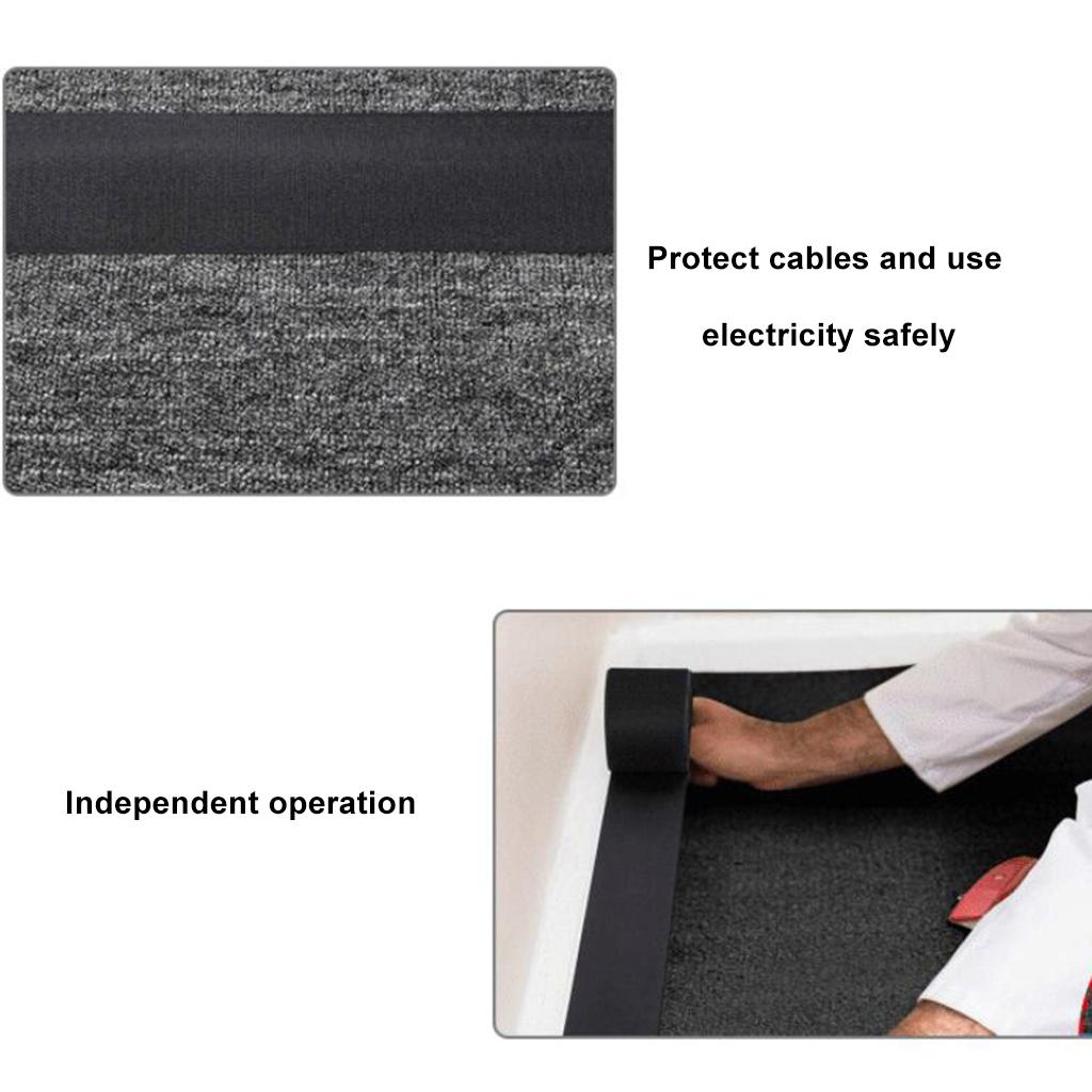 Polyester Cable Protector Sleeve Computer Wires Wrap Cover For Carpet 1m