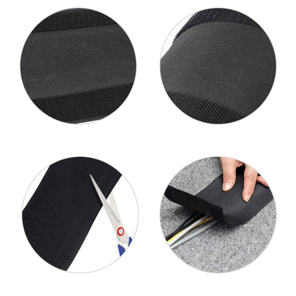Polyester Cable Protector Sleeve Computer Wires Wrap Cover For Carpet 3m