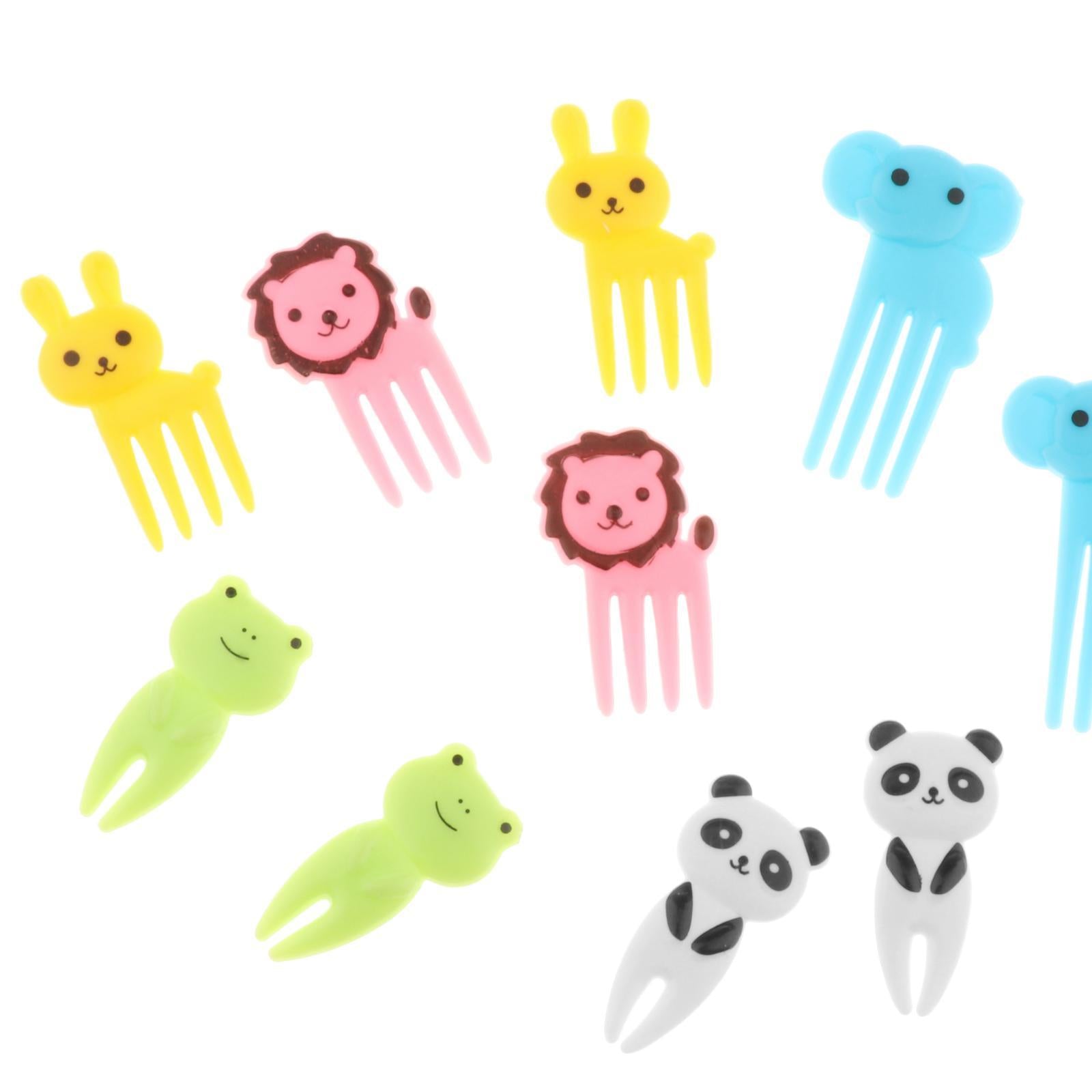 10pcs Food Fruit Forks Cake Little Forks Dessert Forks Kids Cocktail Sticks A