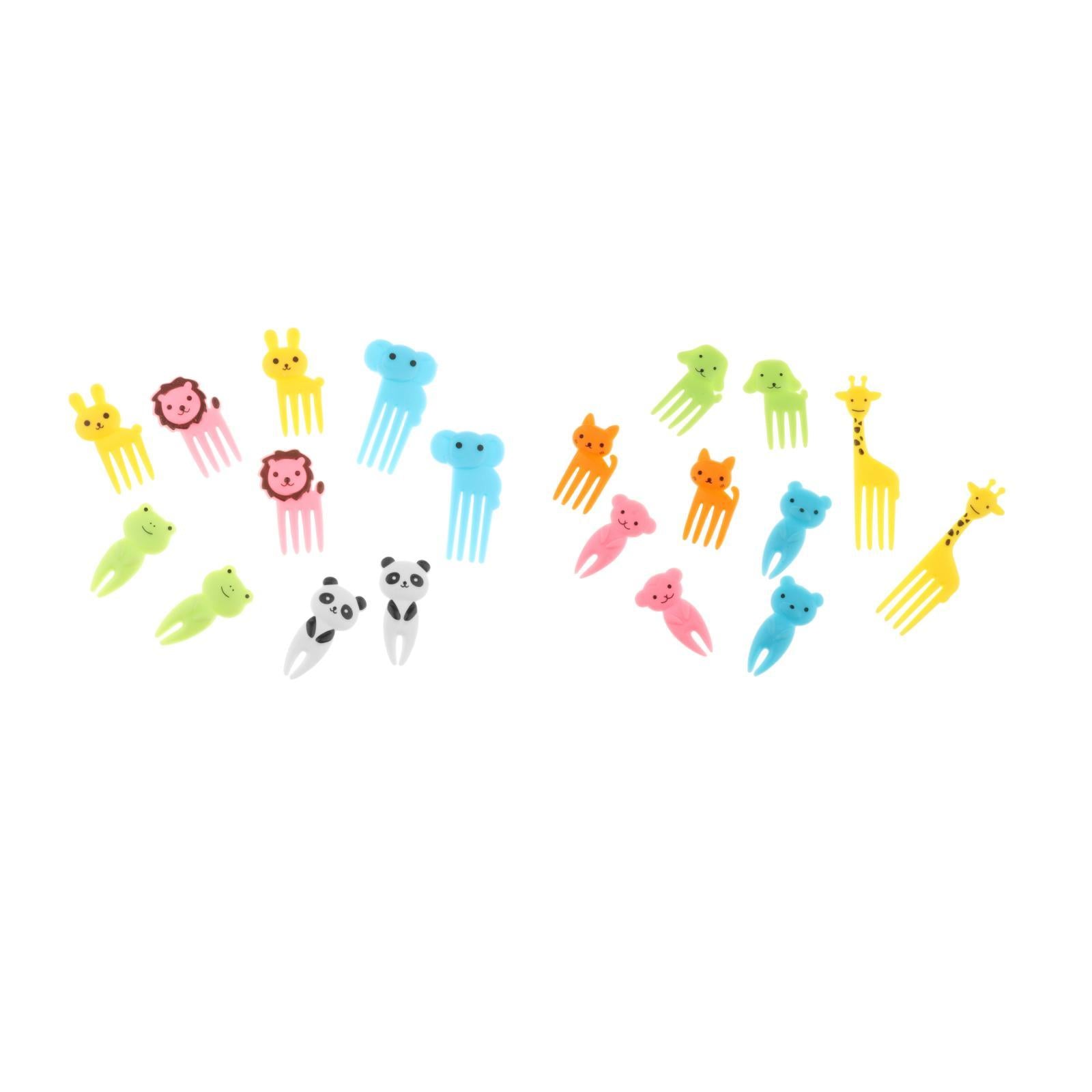10pcs Food Fruit Forks Cake Little Forks Dessert Forks Kids Cocktail Sticks A